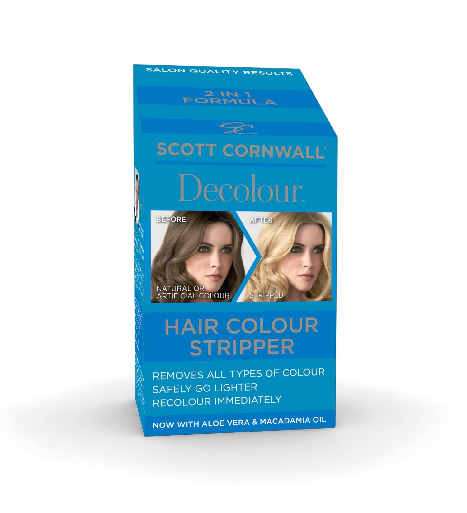 Scott Cornwall Decolour Hair Colour Stripper Removes natural and artificial pigment Ammonia-Free Colour Stripper and Lightener Low-Peroxide Cruelty-Free Decolour Stripper - Buy Online on GoSupps.com