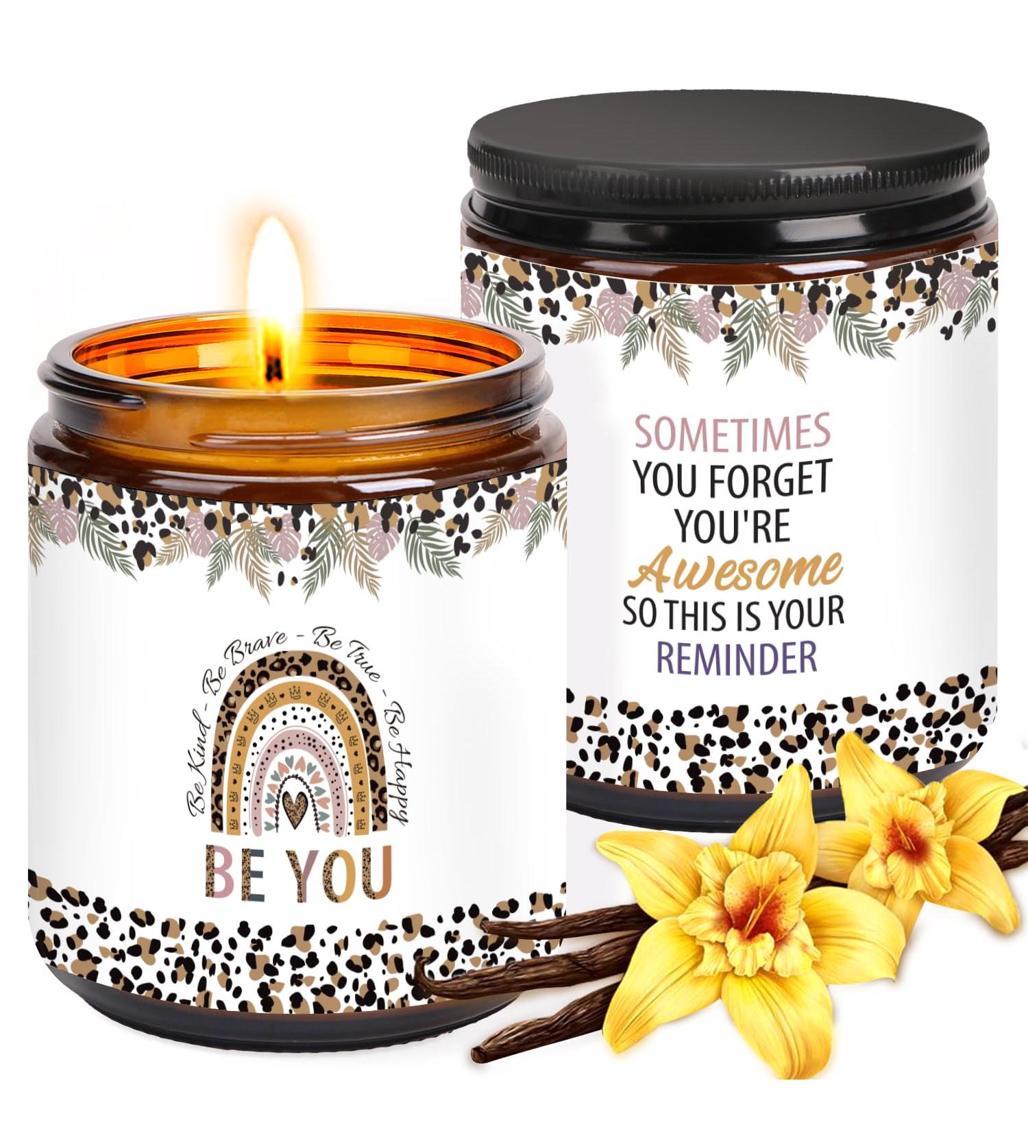 Vanilla Scented Aromatherapy Soy Wax Candle Gift for Women - Unique Birthday & Christmas Gift Idea for Her - Best Friend, Sister, Auntie, Mum, BFF - You Are Awesome - Buy Online on GoSupps.com