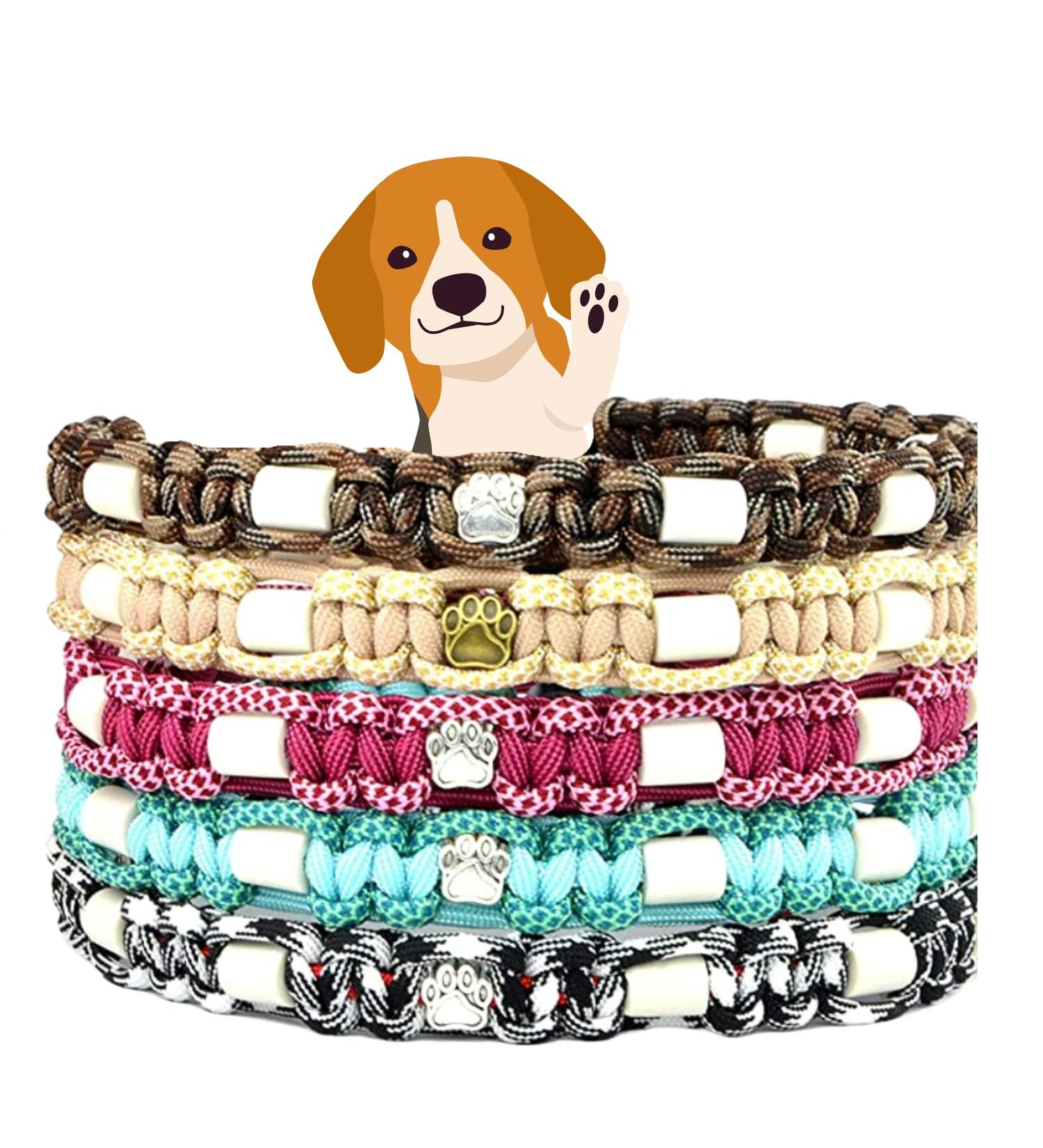 Custom EM Ceramic Collar for Dogs & Cats - Handmade US Paracord Camouflage - Under 20cm - Buy Online on GoSupps.com