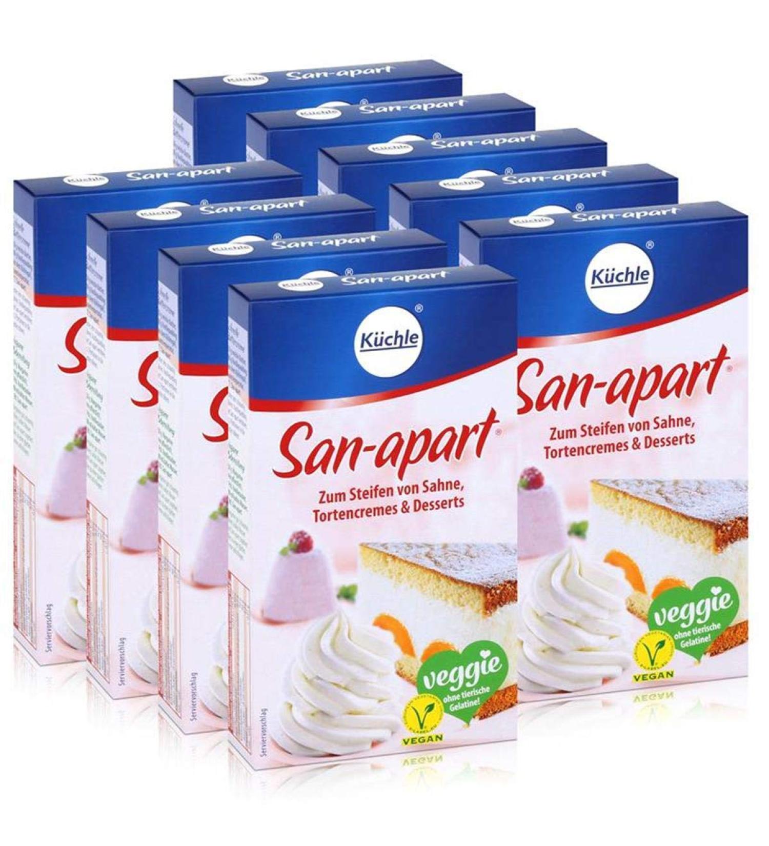 K chle San-apart 125g - Stiffening Cream & Cake Creams for Desserts (Pack of 9) - Buy Internationally! - Buy Online on GoSupps.com