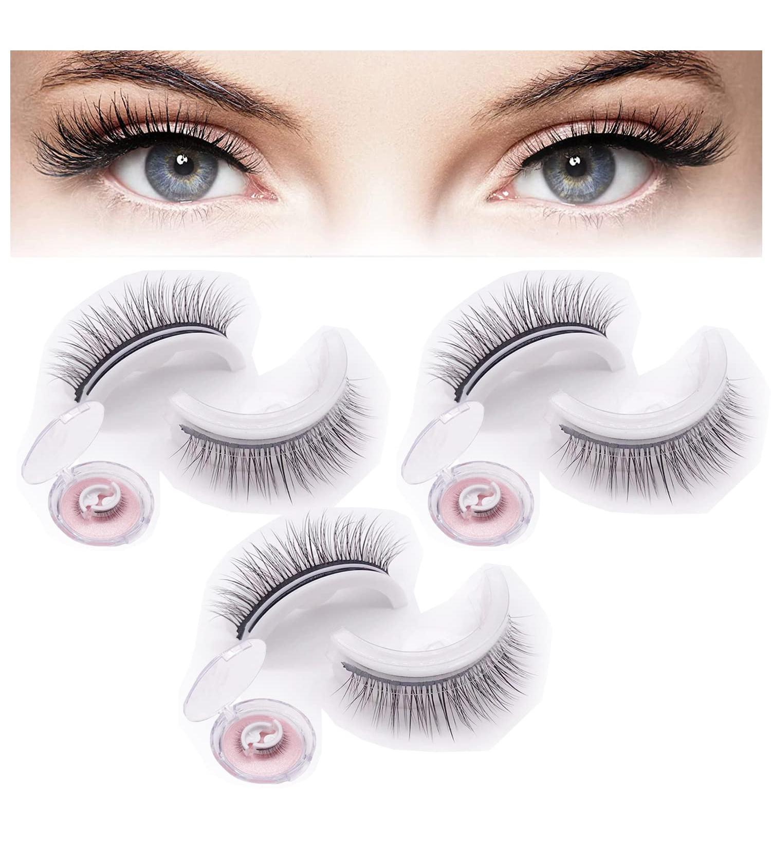 Glazy Boo False Eyelashes No Glue 2/3pairs Most Natural Looking False Eyelashes Reusable Glazy Boo Self Adhesive Eye Lashes Lash Buddy Self-Adhesive Eyelashes Natural (2Pairs Style 2) 2Pairs Style 2 - Buy Online on GoSupps.com