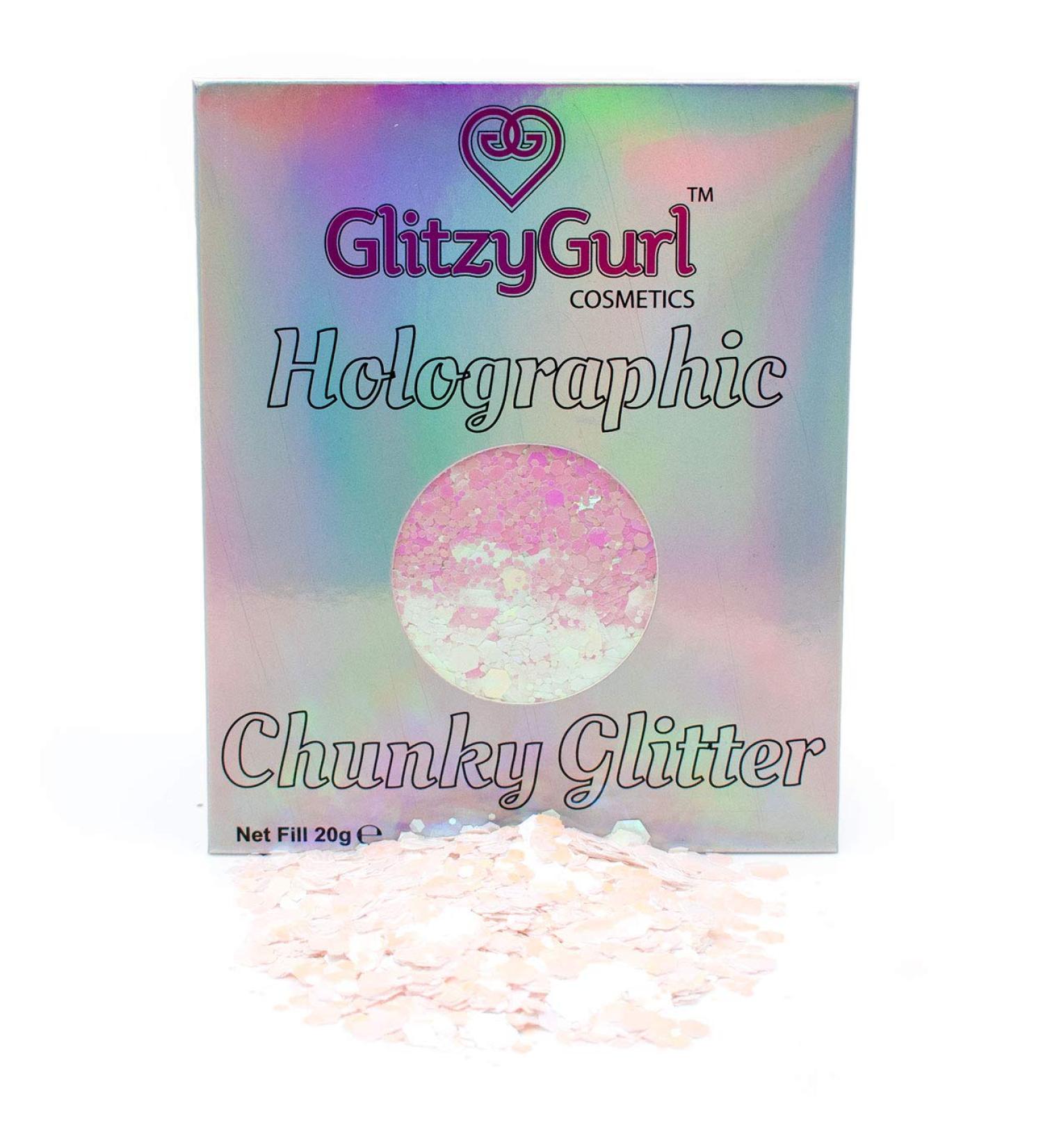 20g Holographic Chunky Glitter GlitzyGurl Festival Glitter Cosmetic Face Body Hair Nails Unicorn Dreams