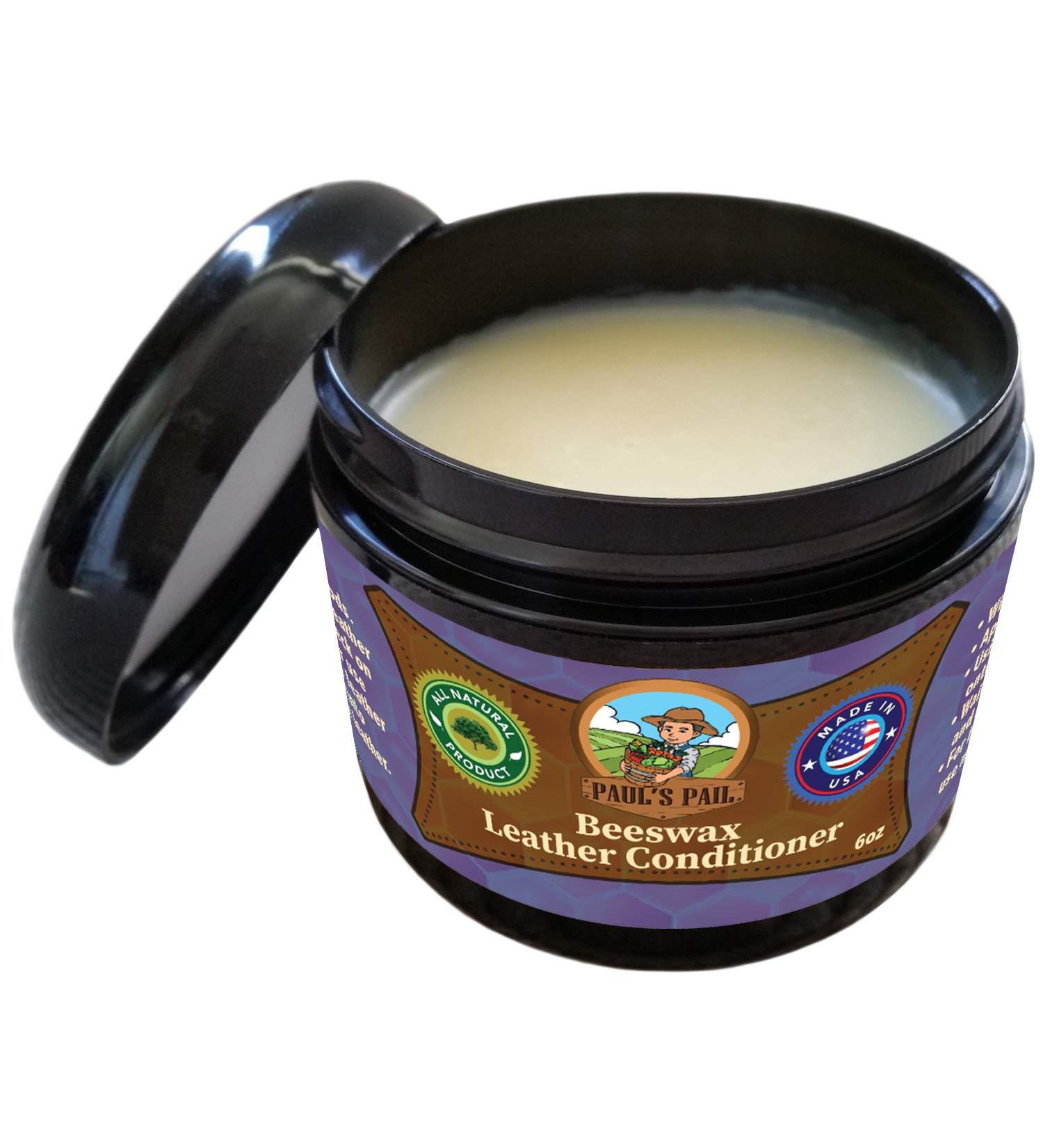 Paul's Pail All Natural Beeswax Leather Conditioner | Genuine Leather Restorer and Protector - Buy Online on GoSupps.com