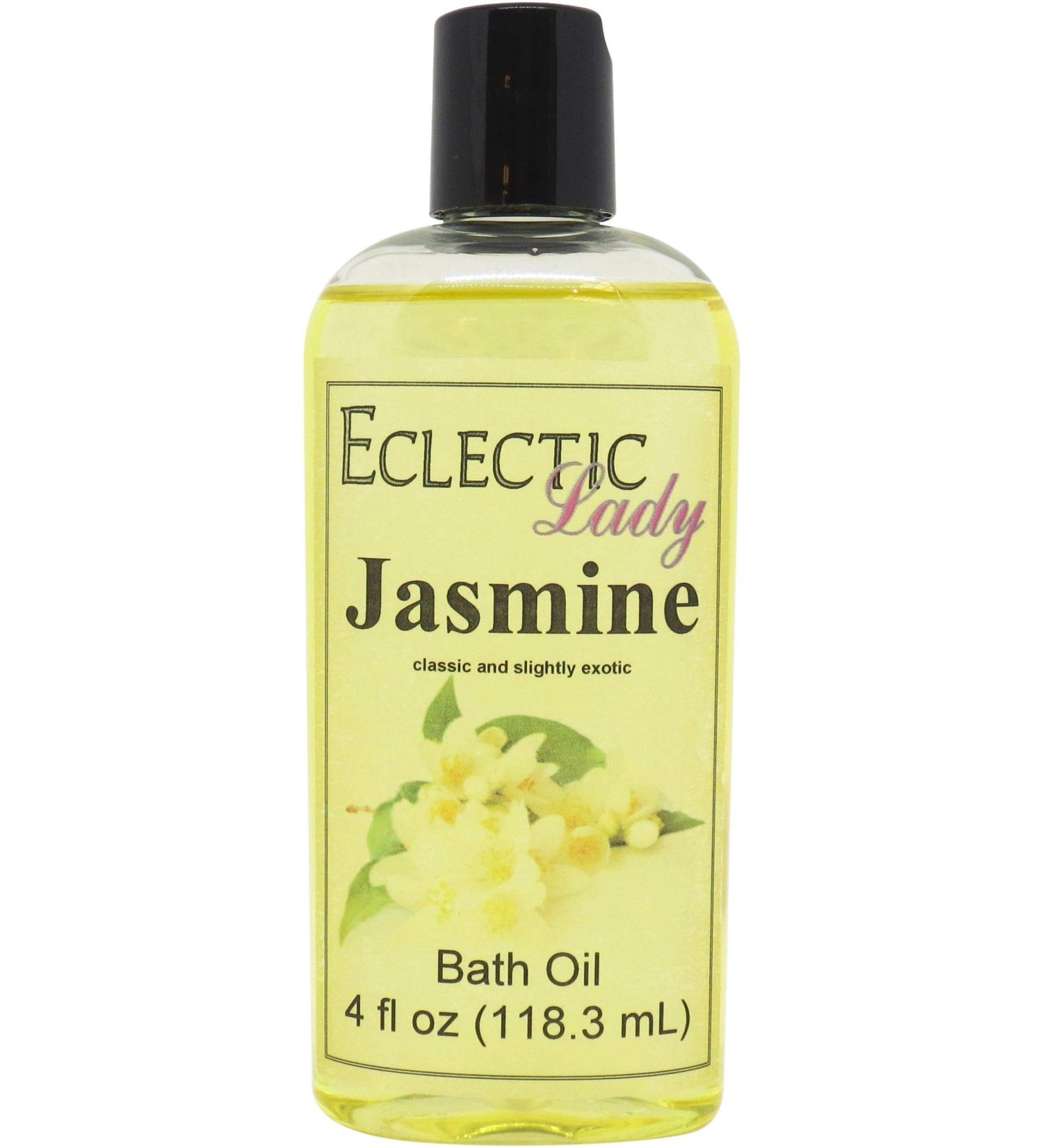 Eclectic Lady Jasmine Bath Oil 4 oz - Luxurious Aromatherapy Blend - Buy Online on GoSupps.com