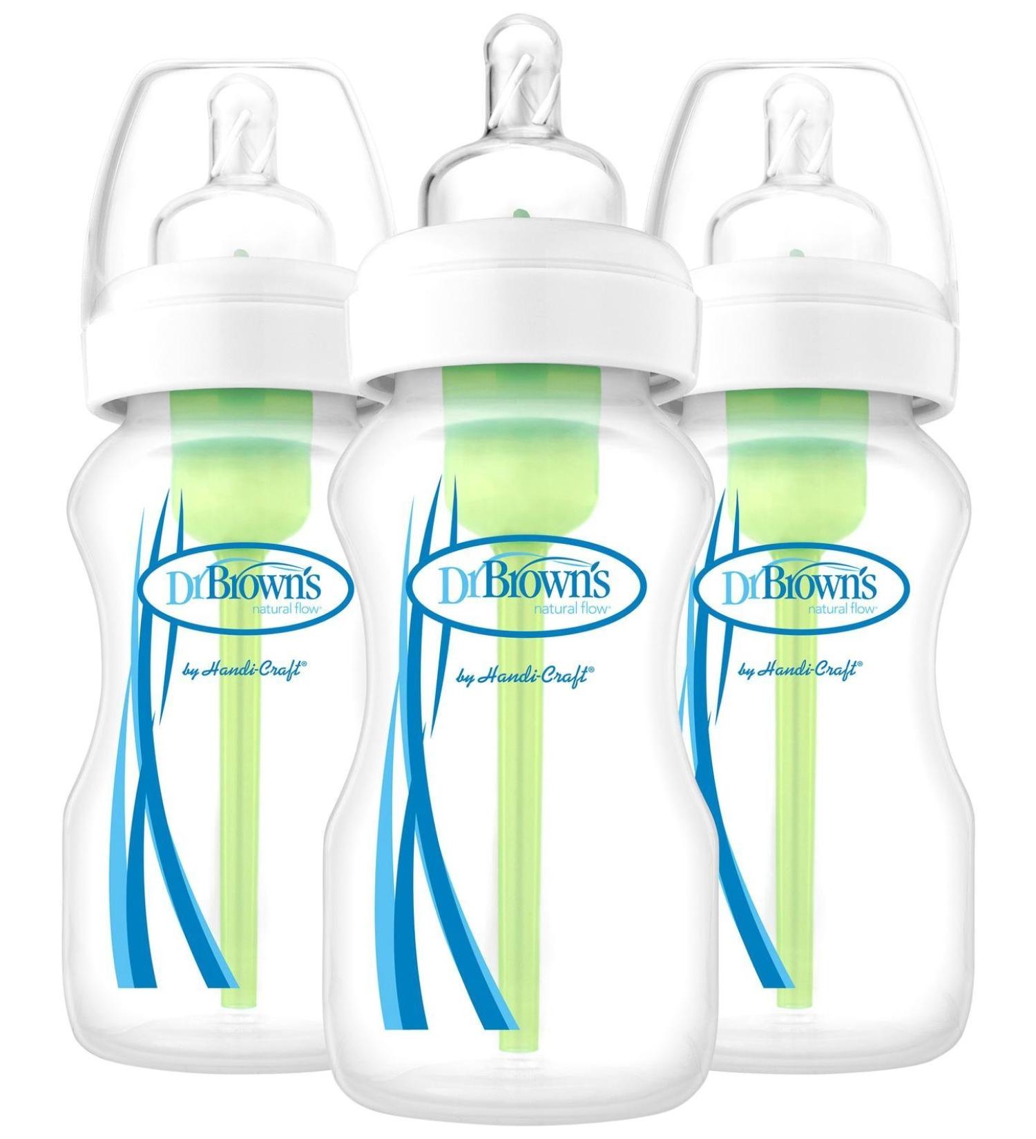 Dr. Brown's Options Wide Neck Bottle 3 Pack Clear 9 oz