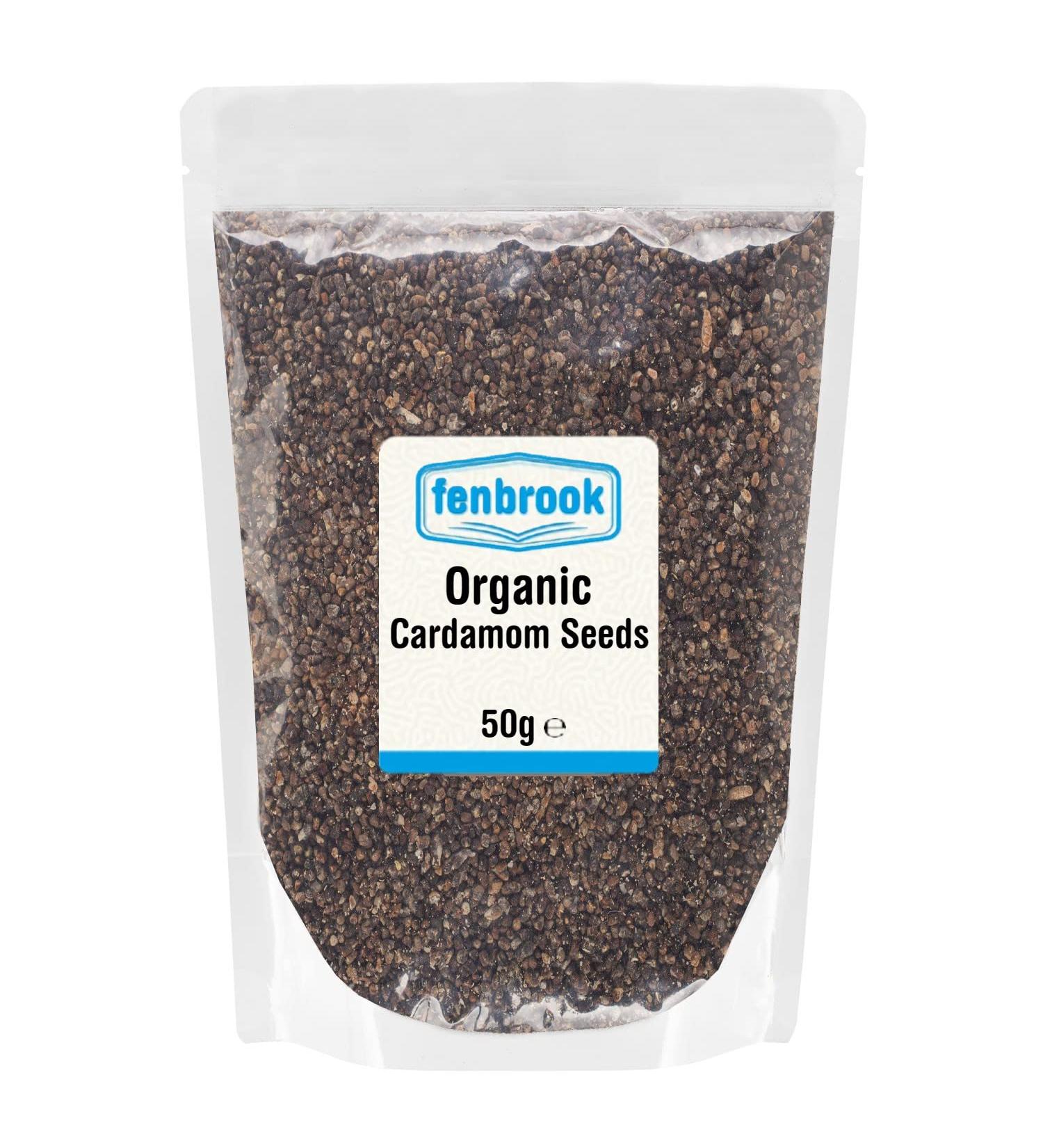 50g Organic Cardamom Seeds | Certified by Fenbrook Organic - Buy Online on GoSupps.com