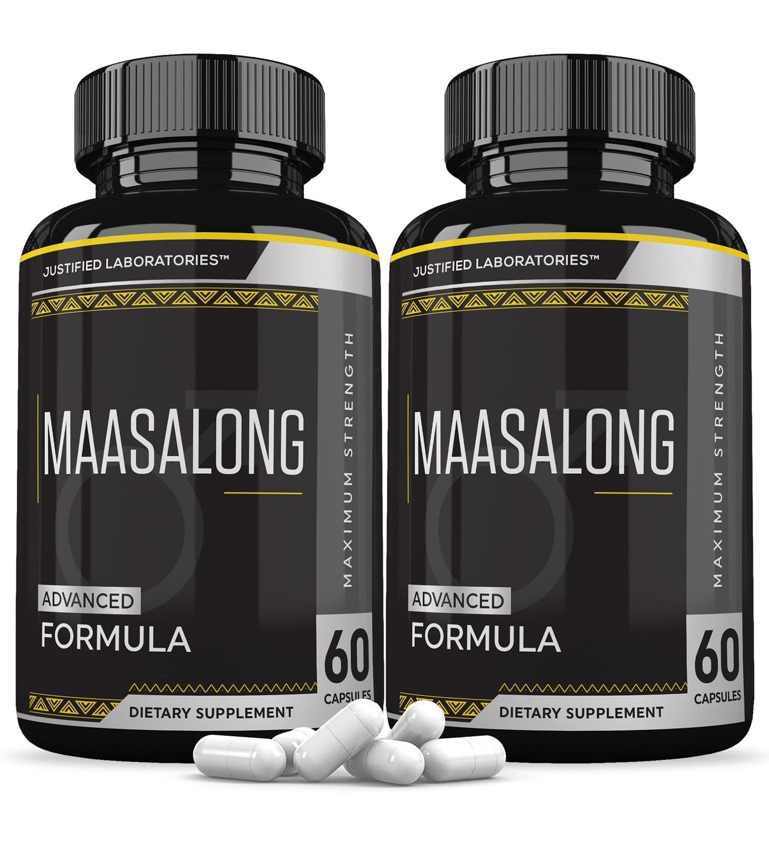 Justified Laboratories (2 Pack Maasalong Advanced Men's Health Formula 120 Capsules - Buy Online on GoSupps.com