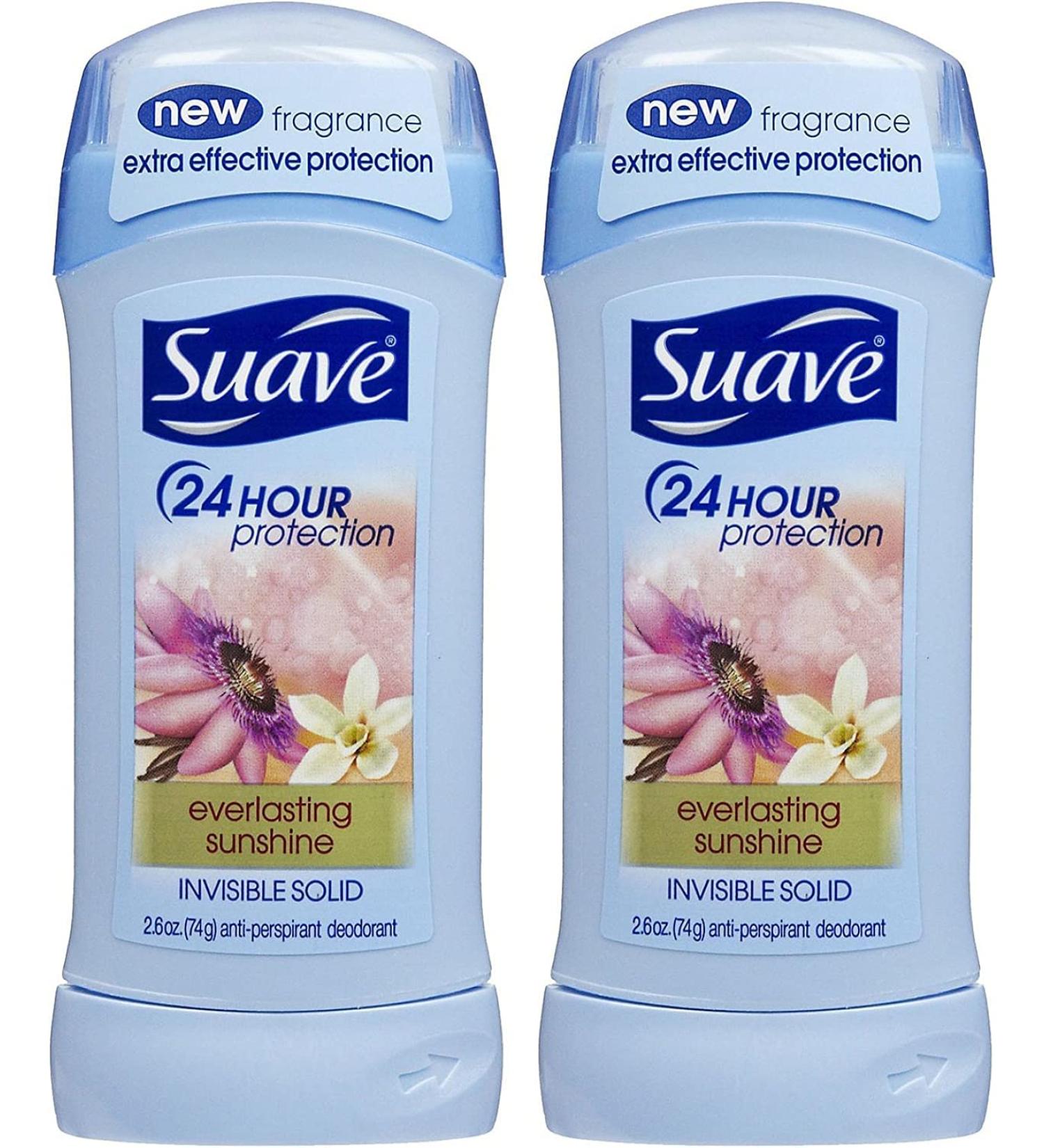 Suave Invisible Solid Antiperspirant Deodorant Everlasting Sunshine - 2.6 oz - 2 pk Everlasting Sunshine 5.2 Ounce (Pack of 1) - Buy Online on GoSupps.com