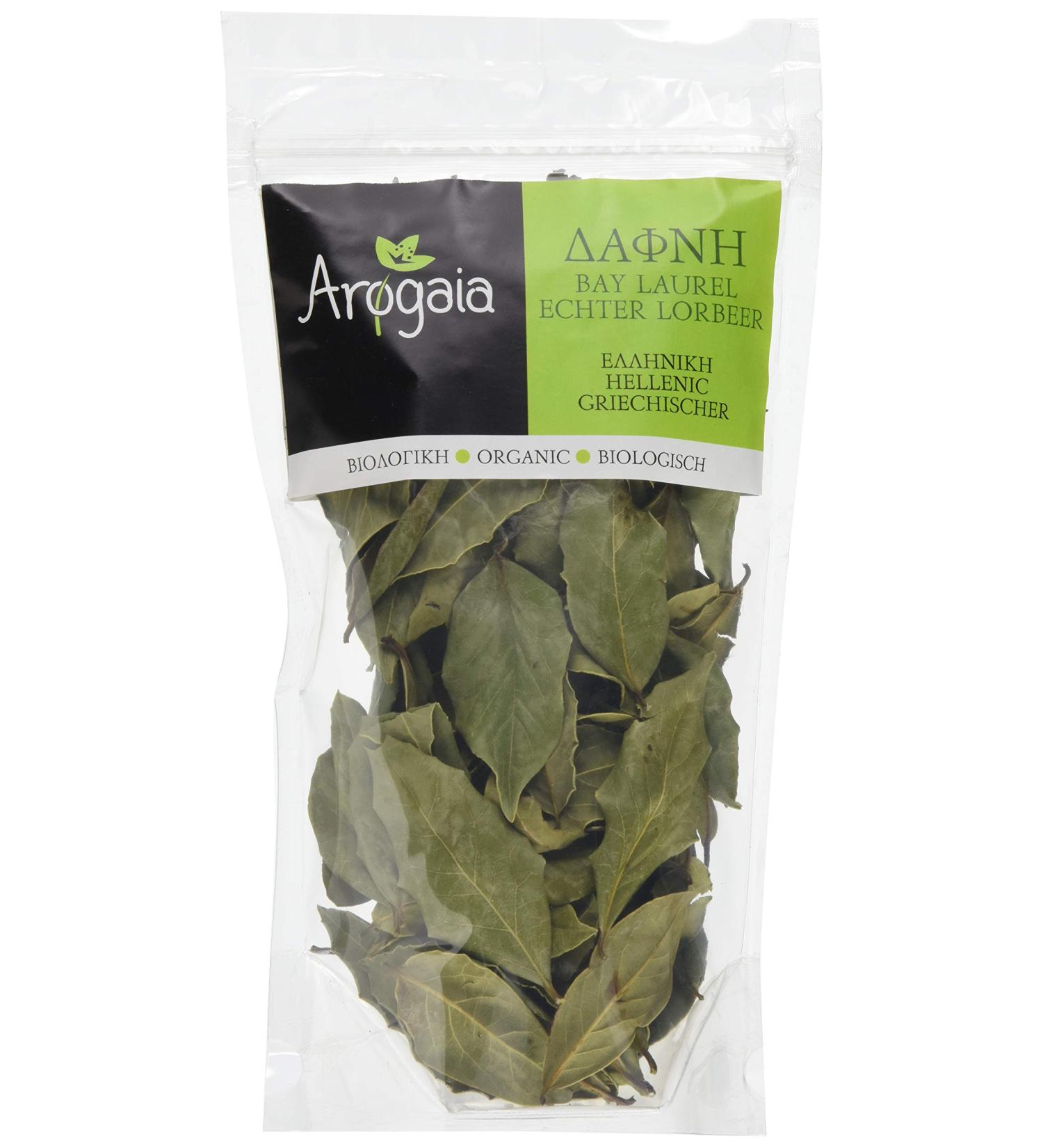 Arogaia Greek Organic Bay Leaves Refill Bag - 2 Packs of 20g | Premium Flavor for Cooking - Buy Online on GoSupps.com