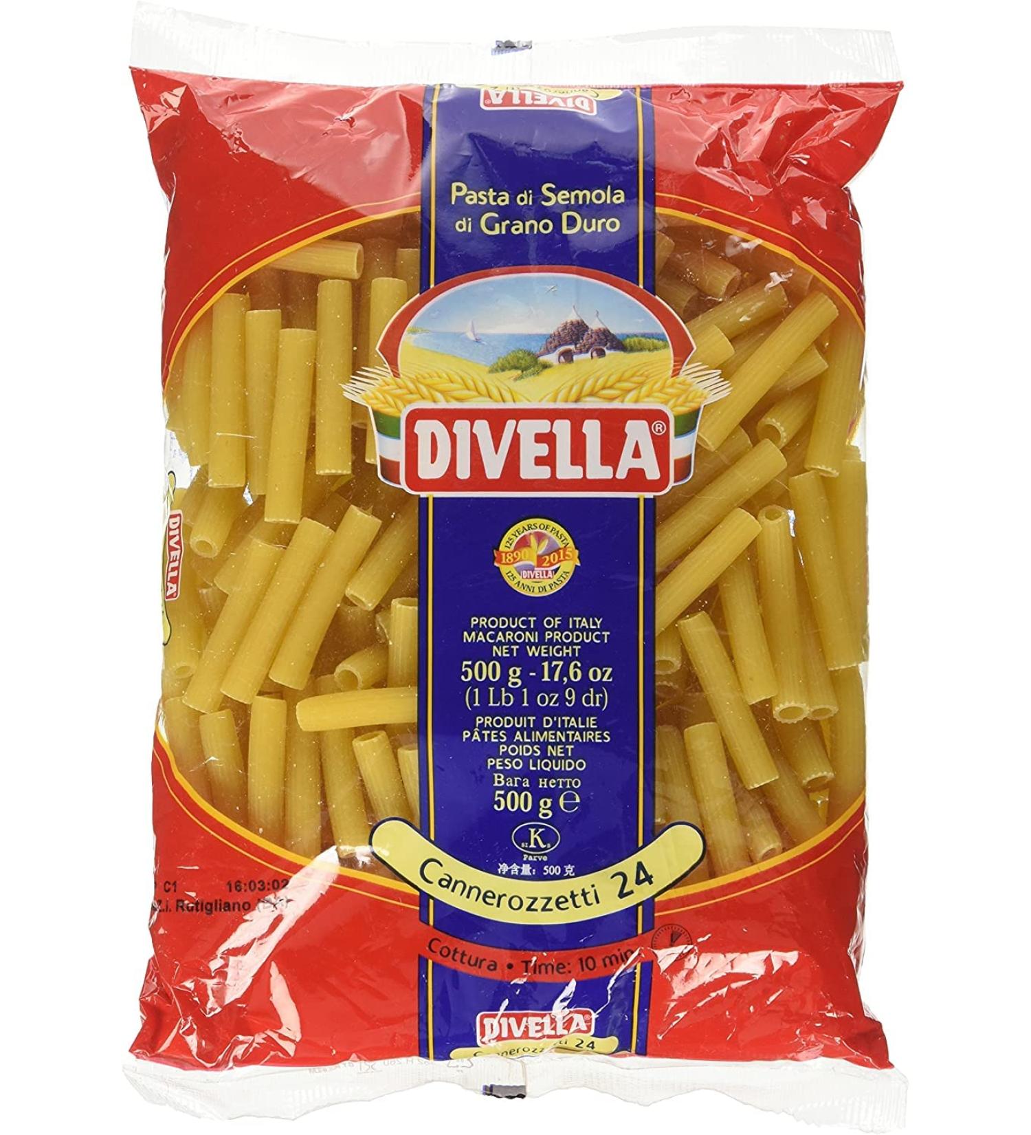  Divella Divella Pasta 100% Italian No. 24 Cannerozzetti 500 g (Pack of 24) - Buy Online on GoSupps.com