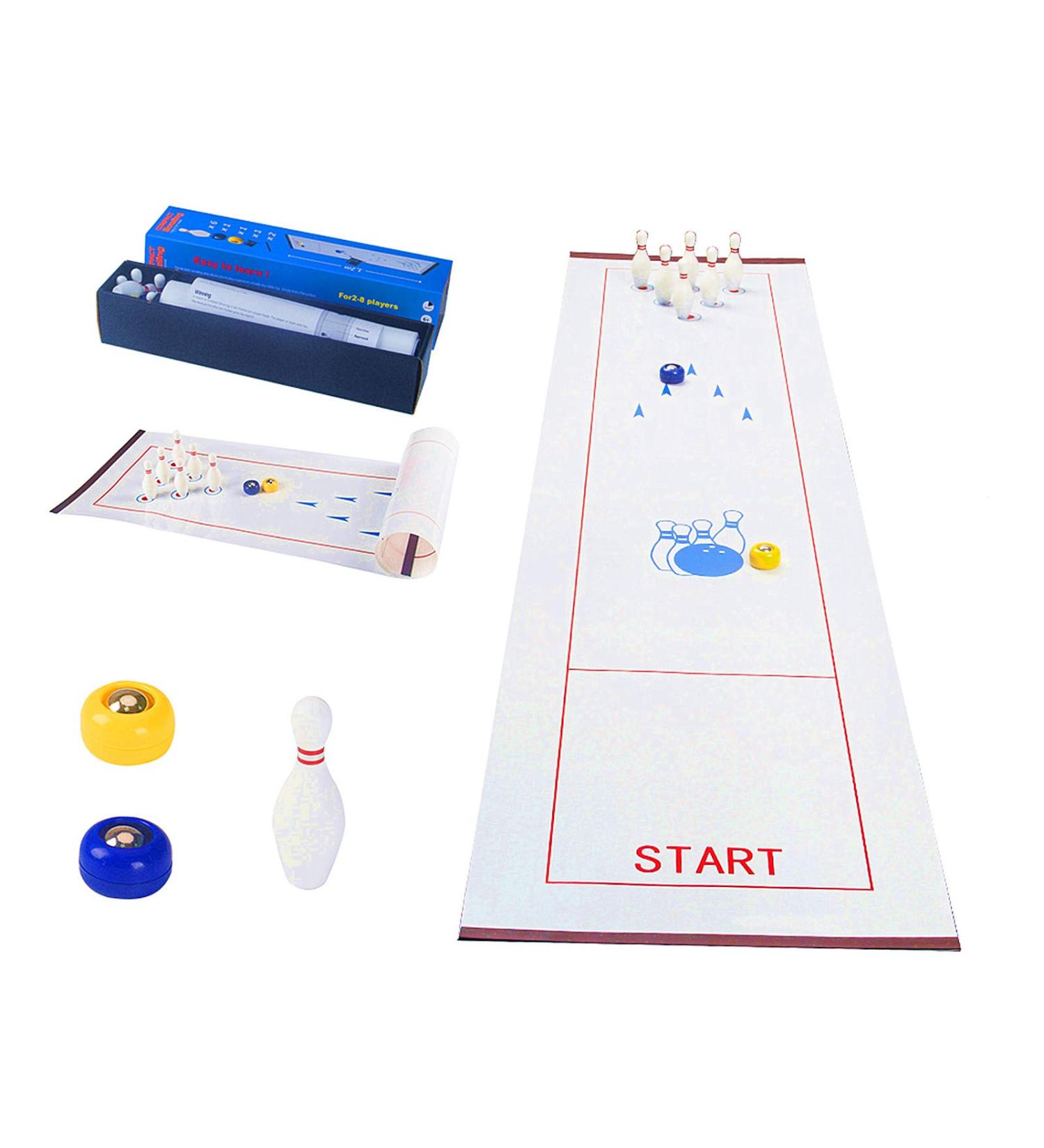 Table Top Bowling Game for Kids and Adults - Fun Family and Friends Board Game for Team Training - Easy Setup and Compact Storage - Buy Online on GoSupps.com