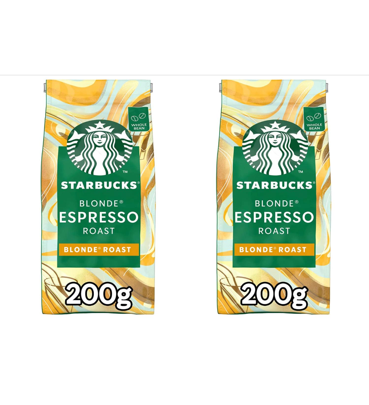 Blonde Espresso Blonde Roast Coffee Beans 200g X2 Double Pack - Buy Online on GoSupps.com