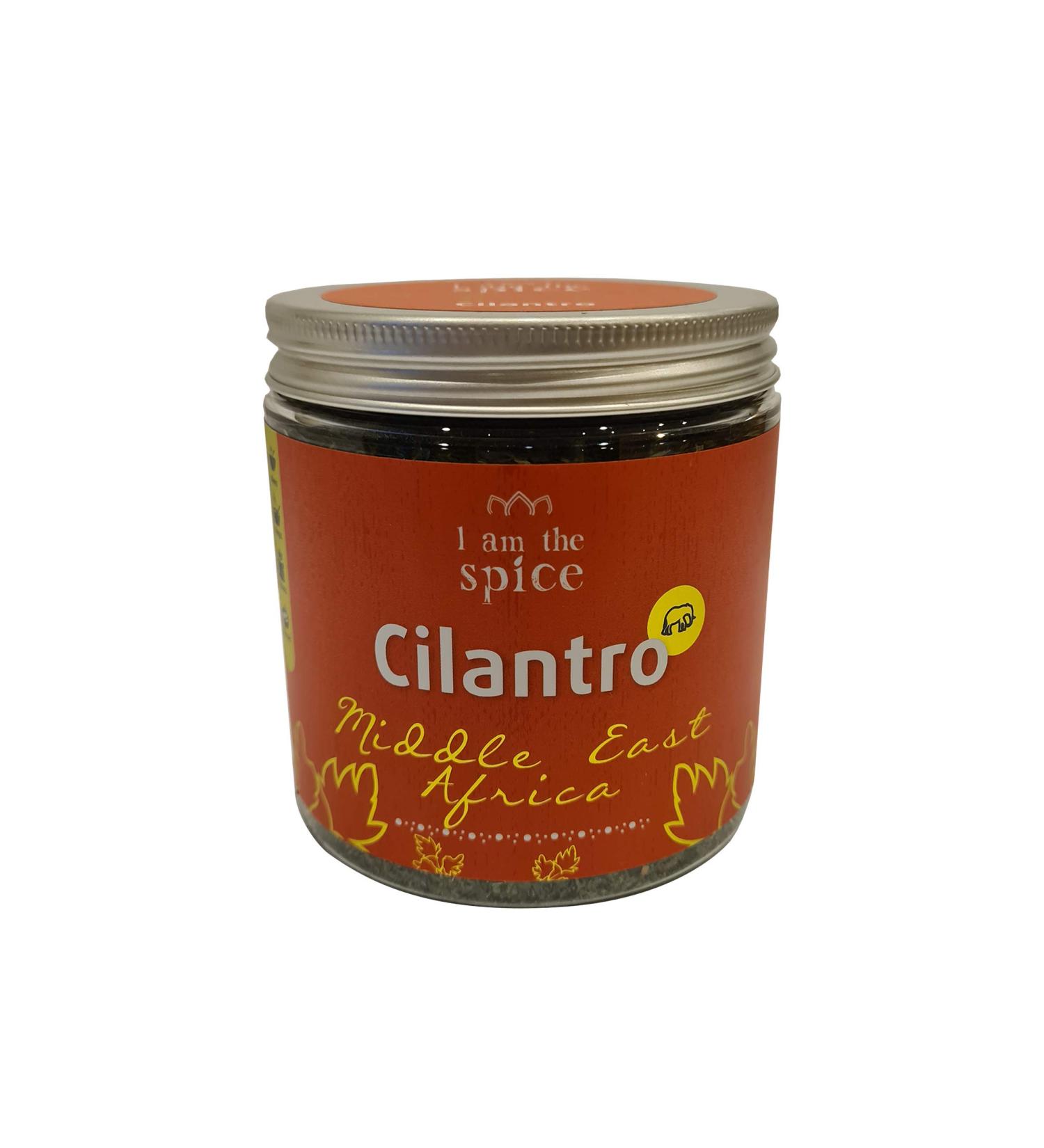 I am the spice Cilantro Crushed Coriander Leaves Spices Herbs for Middle East - African Kitchen 90g
