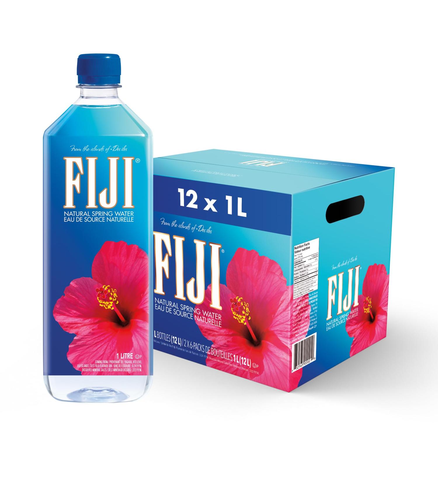 FIJI Natural Artesian Water 33 Ounce Bottle Pack of 12 - Buy Online on GoSupps.com