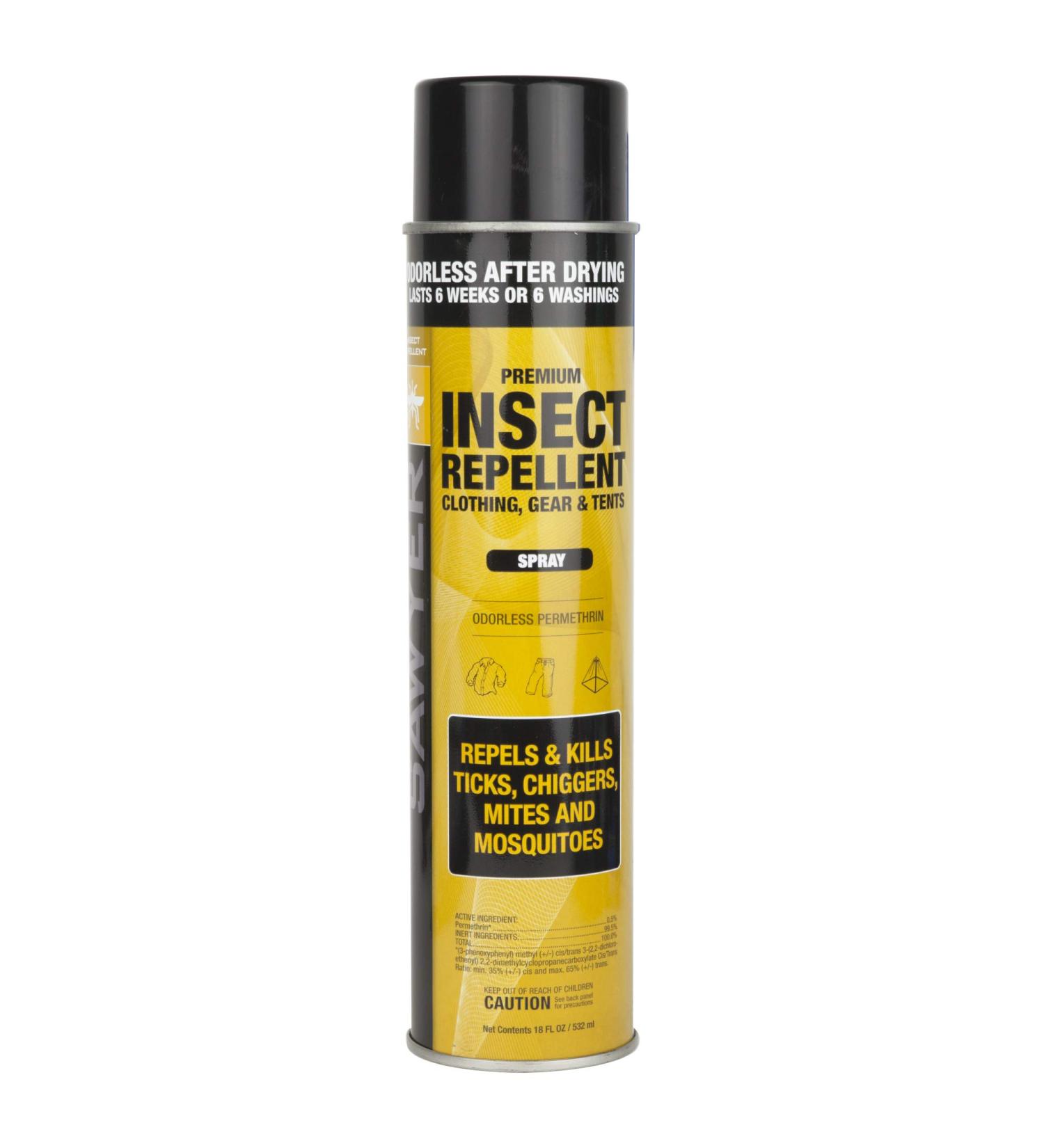 Sawyer SP618 Premium Permethrin Insect Repellent Aerosol Spray - 18 oz | For Clothing, Gear, Tents | Long-lasting Protection - Buy Online on GoSupps.com