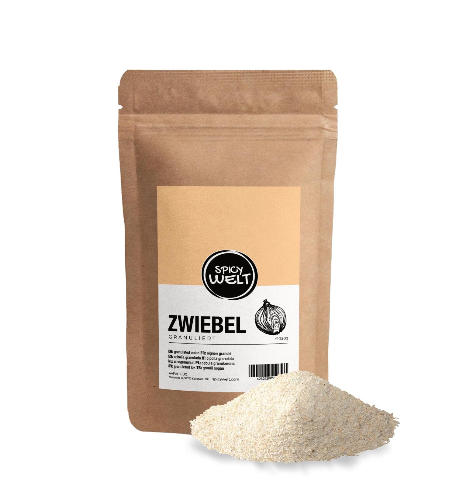 Spicy Welt Oignon Granul (250g) Oignon Semoule | Pour Bagels Rubs BBQ Salades & Marinades | Texture Croquante & Saveur R tie | 100% Naturel Sans Additifs - Buy Online on GoSupps.com