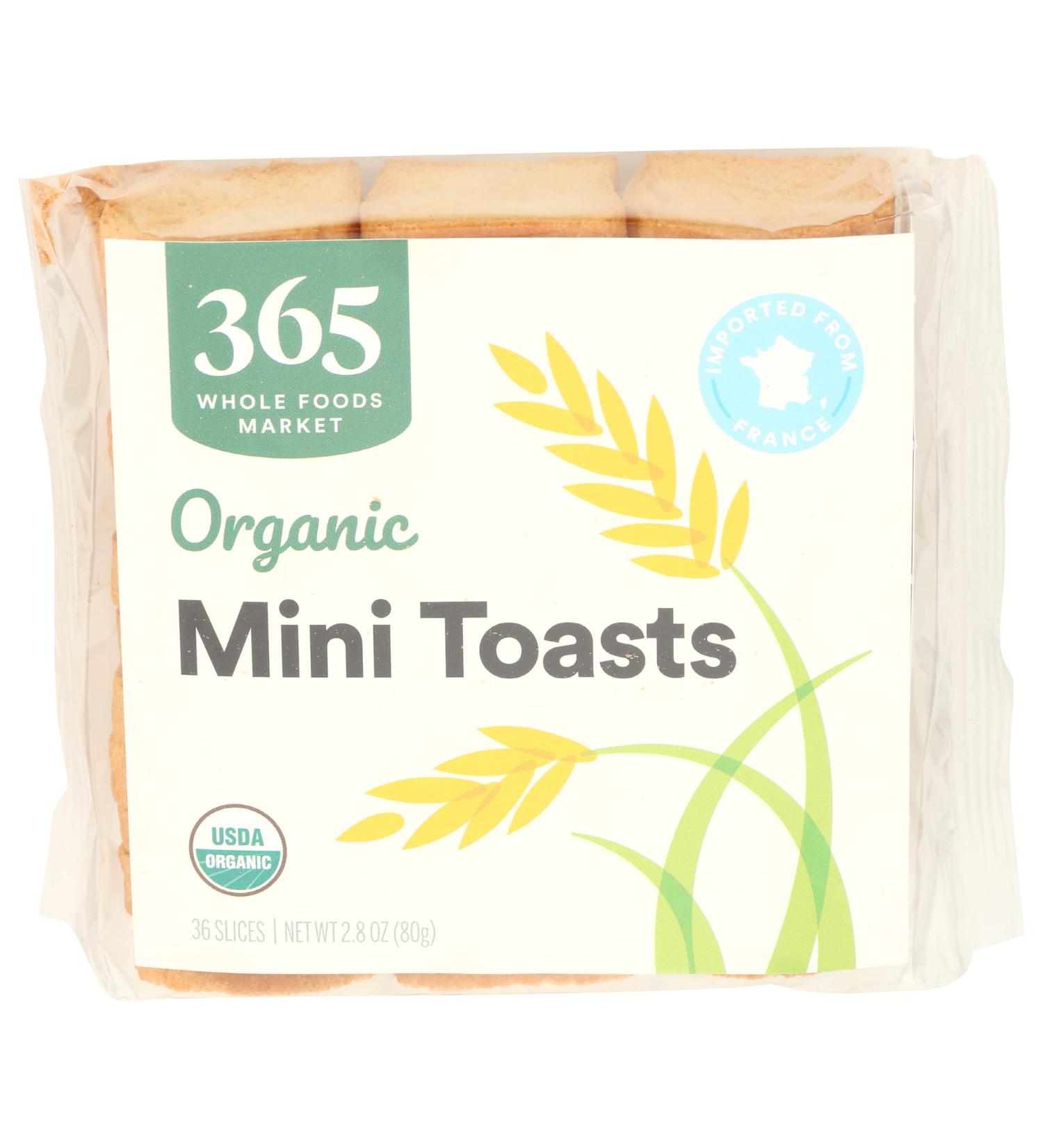 365 by Whole Foods Market  Toasts Mini Organic  2.8 Ounce - Buy Online on GoSupps.com
