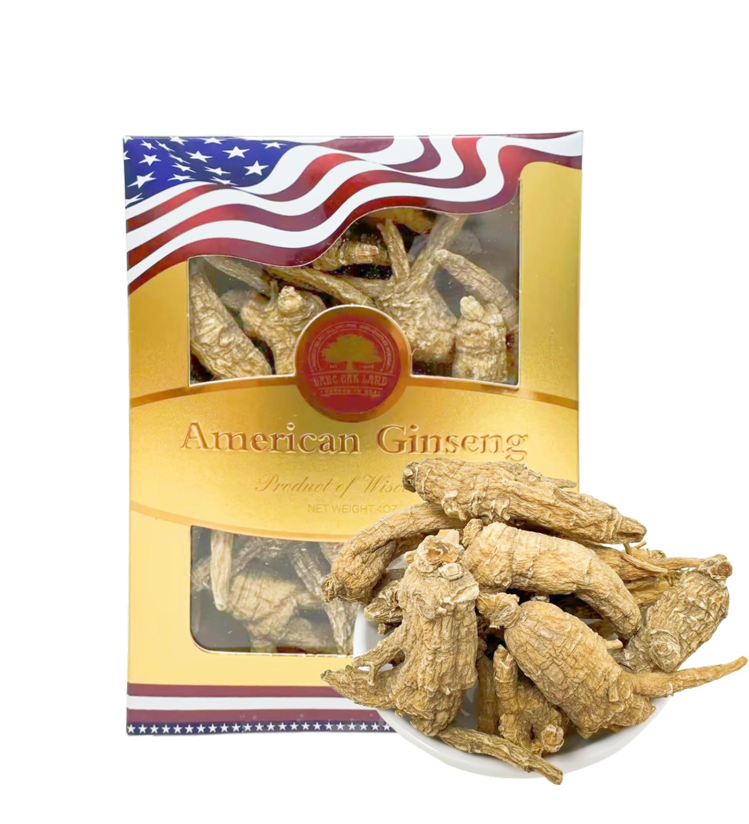 Hand-Selected American Wisconsin Farmed Ginseng Root | Cultivated Wisconsin American Ginseng (Medium 4oz/Box) American Ginseng-Box-4 Ounces-Medium - Buy Online on GoSupps.com