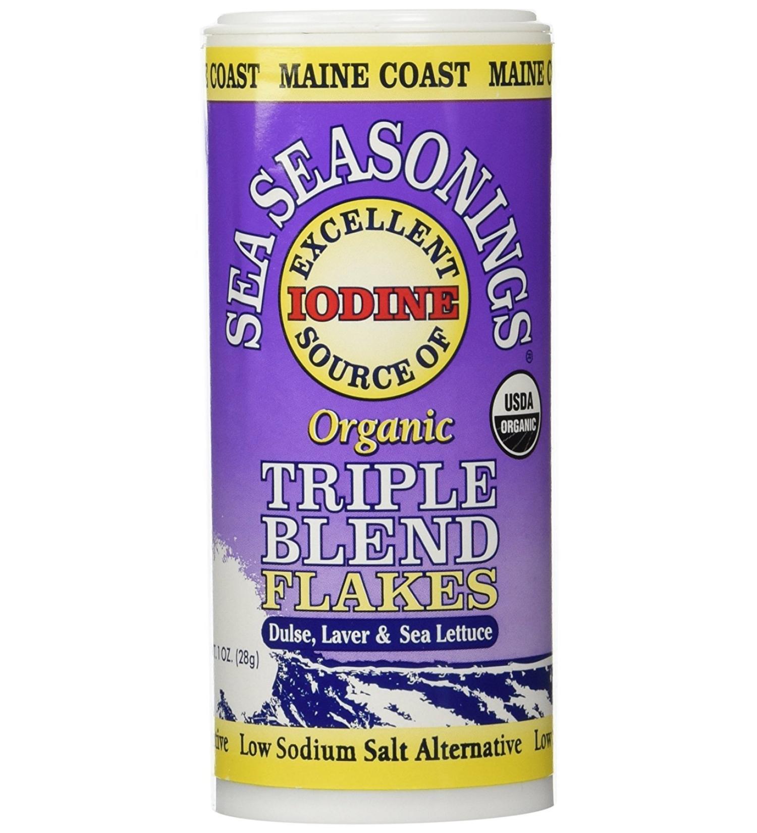 Maine Coast Sea Seasonings Triple Blend Flakes 1oz (2 Pack) - Premium Seasoning Blend - Buy Online on GoSupps.com