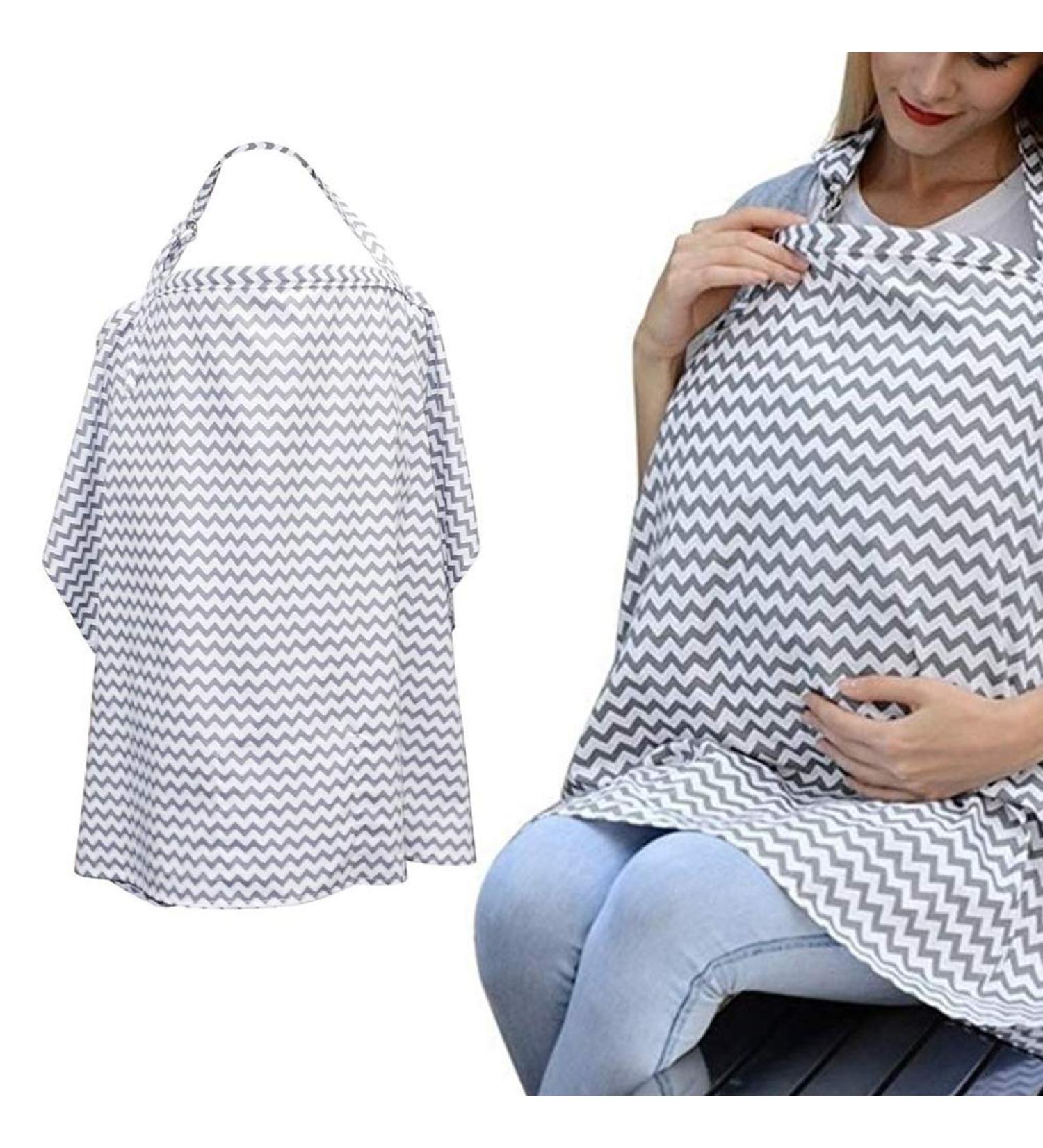 Boerni Large Nursing Cover | Breathable & Soft Breastfeeding Protection for Full Privacy | Grey - Buy Online on GoSupps.com