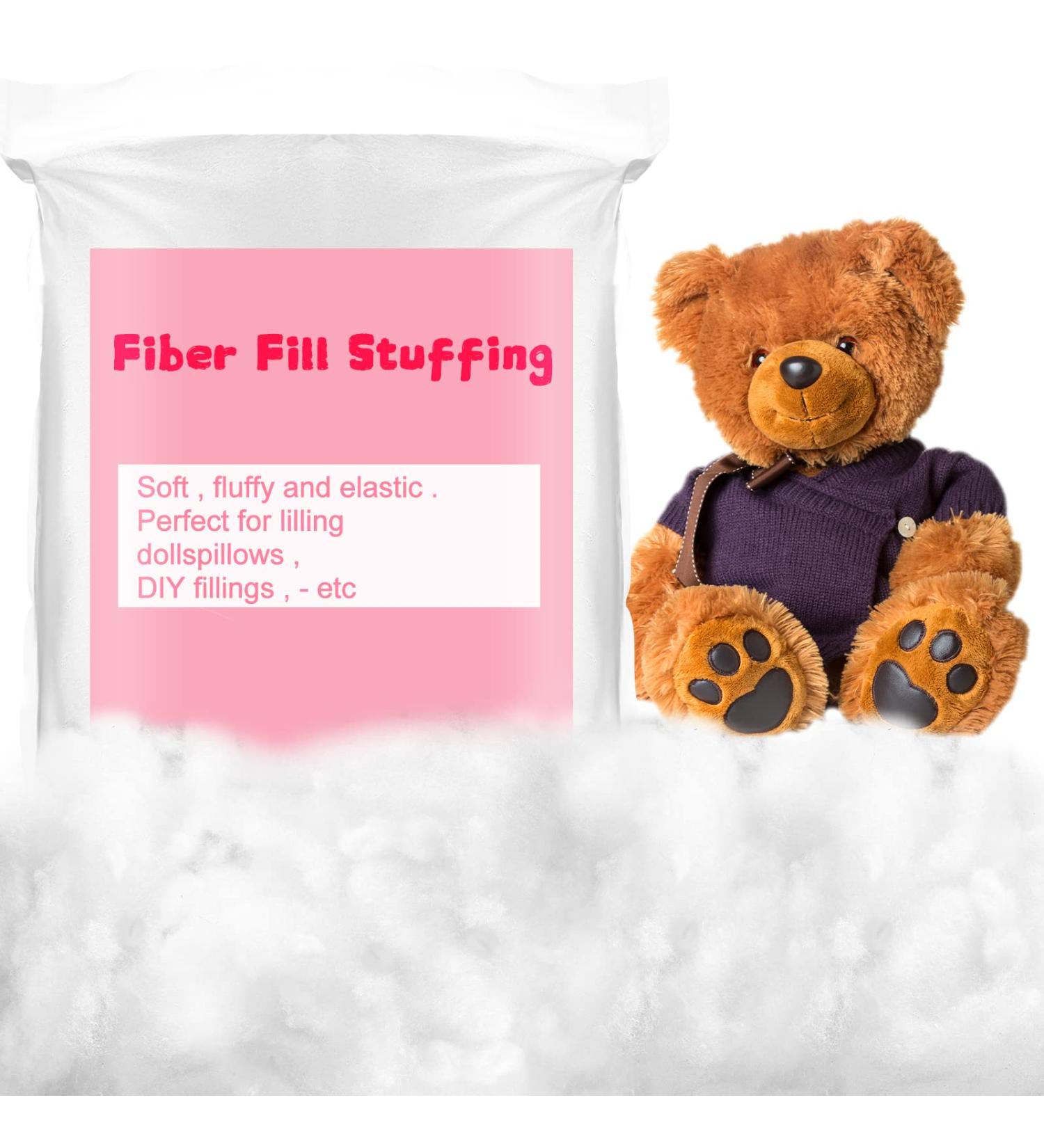 Premium Polyester Fiber Fill - 3 lb / 1.36 Kg - High Fluff Stuffing for Crafts, Stuffed Animals, DIY Dolls, Comforter Pillows - Buy Online on GoSupps.com