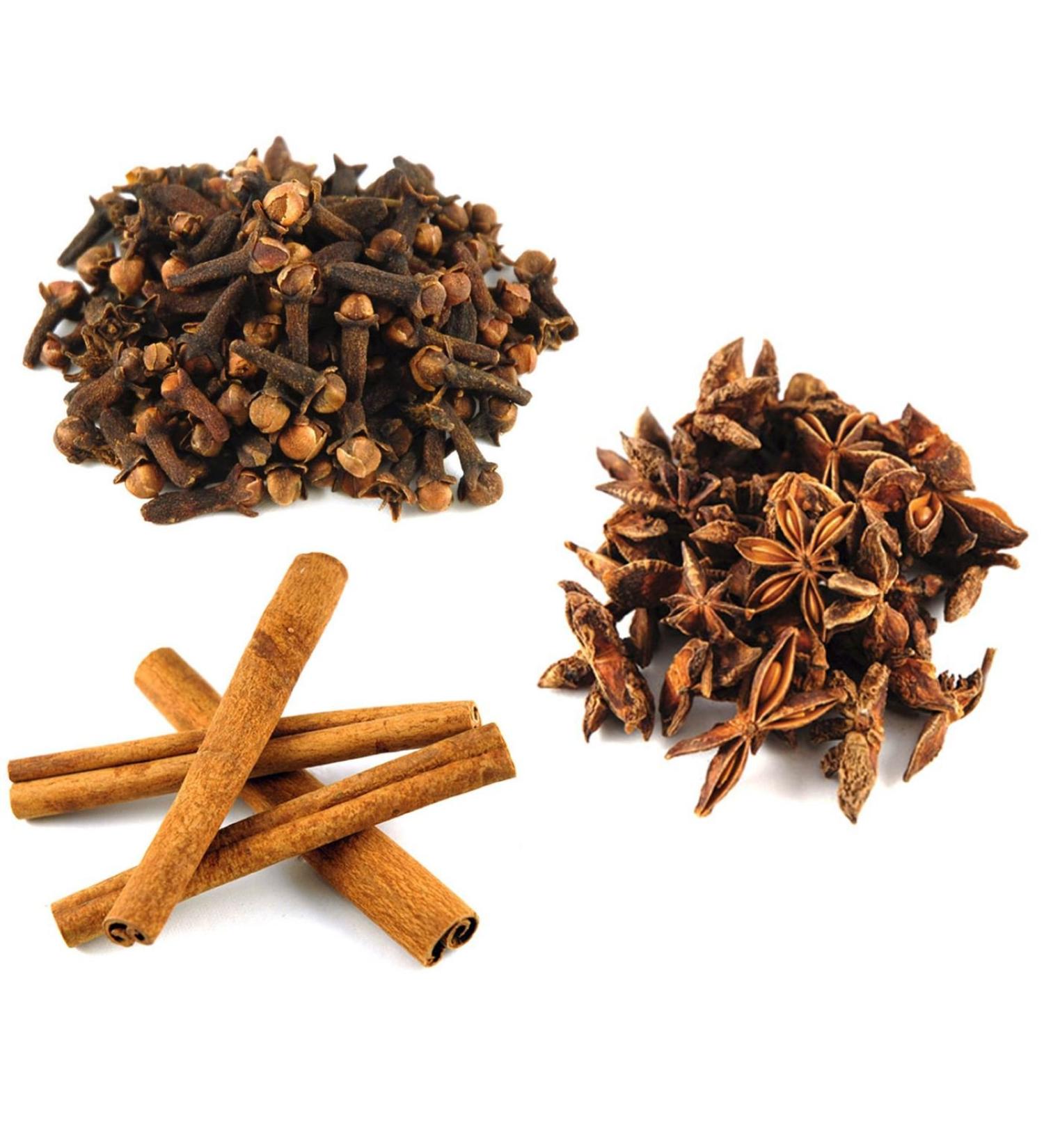 Jalpur - Christmas Spice Combo -Star Anise Cinnamon Quills & Cloves - 100g Each