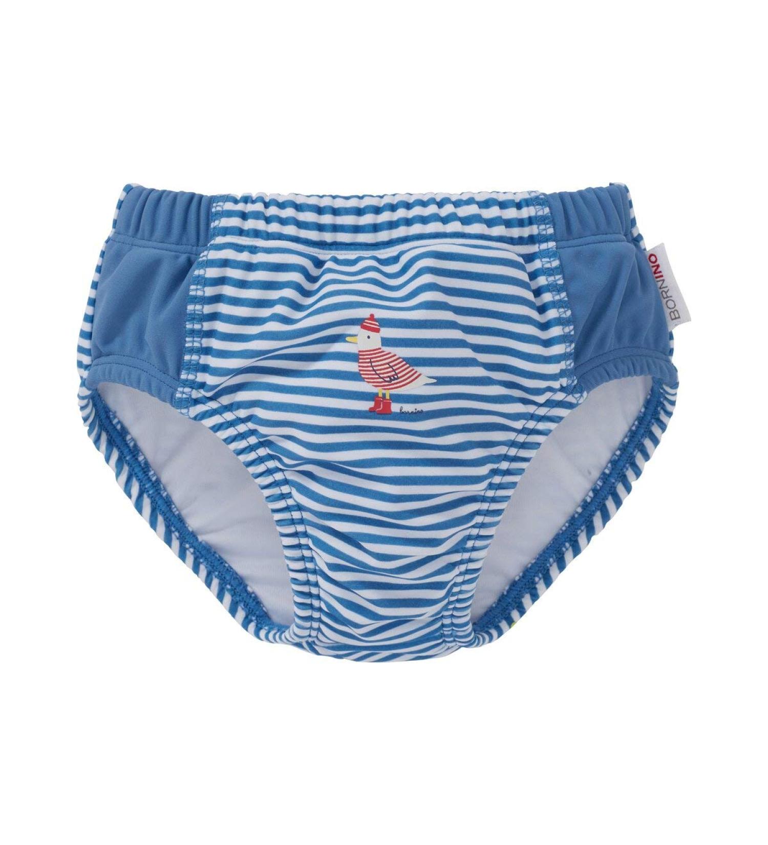 Buy Bornino Bathing Diaper Pants - UV Protected Swimming Trunks with Diaper Insert Comfort & Safety for Kids - Size 74 in Blue - Buy Online on GoSupps.com