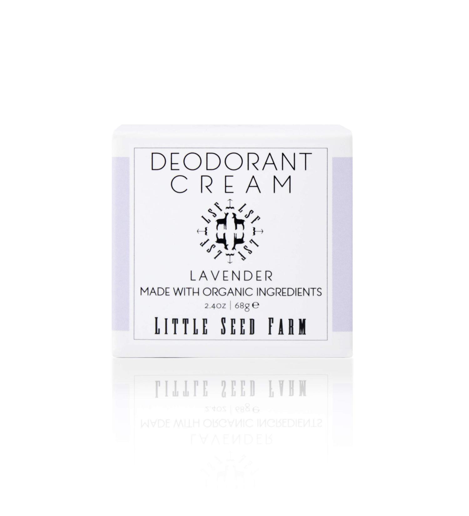 Little Seed Farm All Natural Deodorant Cream Aluminum Free Deodorant for Women or Men 2.4 Ounce - Lavender - Buy Online on GoSupps.com