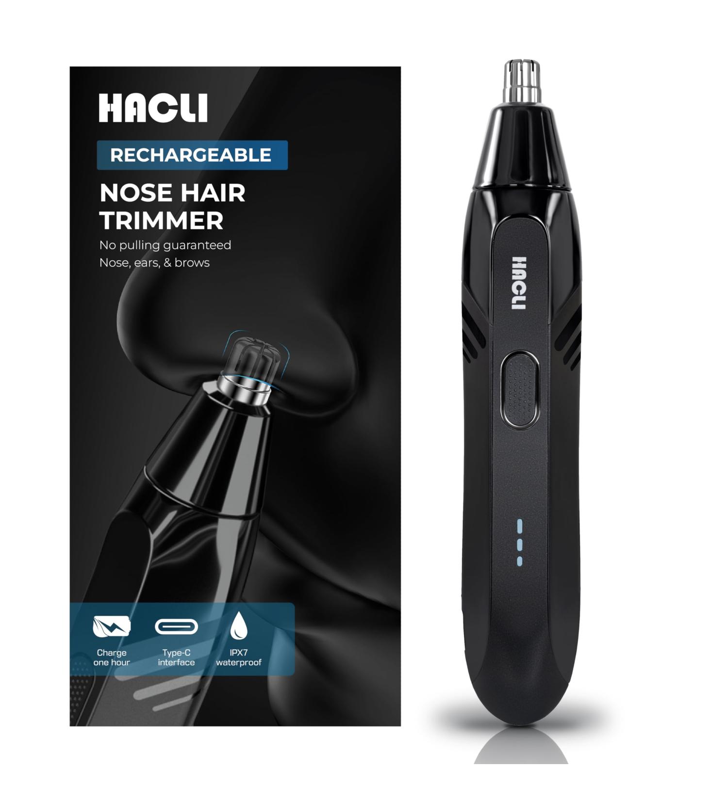 Nose Hair Trimmer for Men - Electric Nose Hair Clipper 8000RPM Motor USB Rechargeable Wet/Dry Use Portable with Replaceable Stainless Steel Blade - Buy Online on GoSupps.com