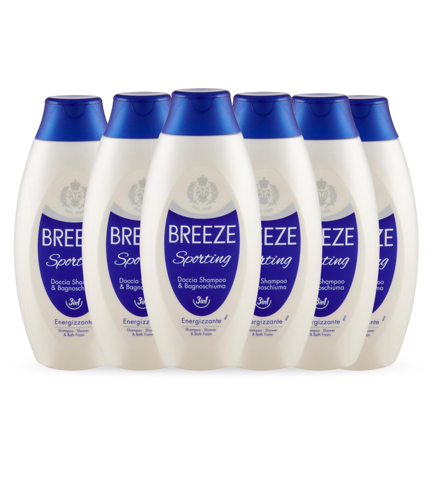  Breeze BREEZE | Sporting Shower & Shower Shampoo 6 x 400 ml - Buy Online on GoSupps.com