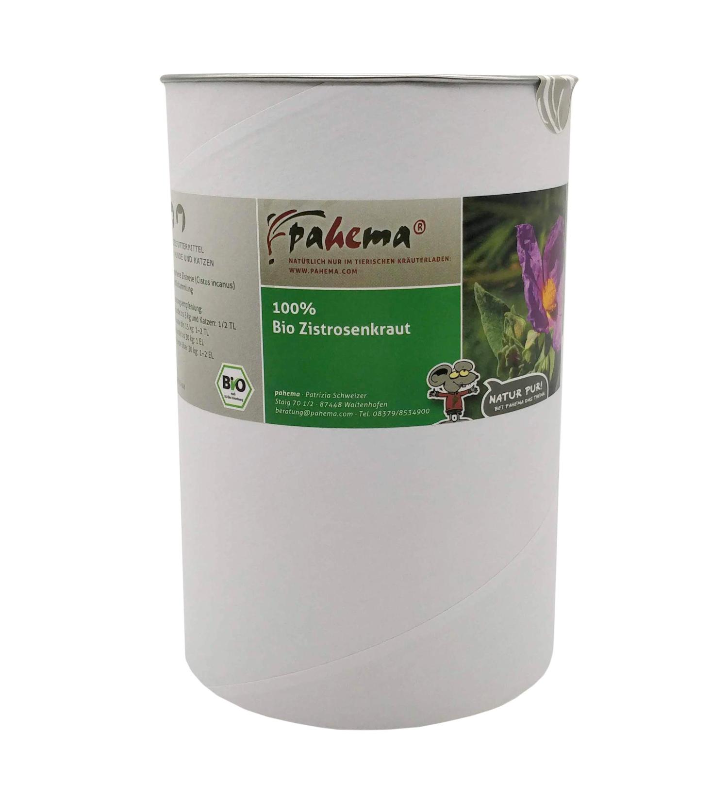 pahema organic rockrose herb ground - for dogs & cats - 100% natural (300 g)