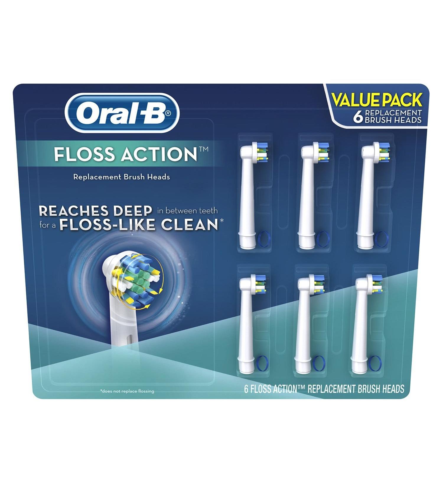 Oral-B Replacement Brush Heads Floss Action (6 ct.)