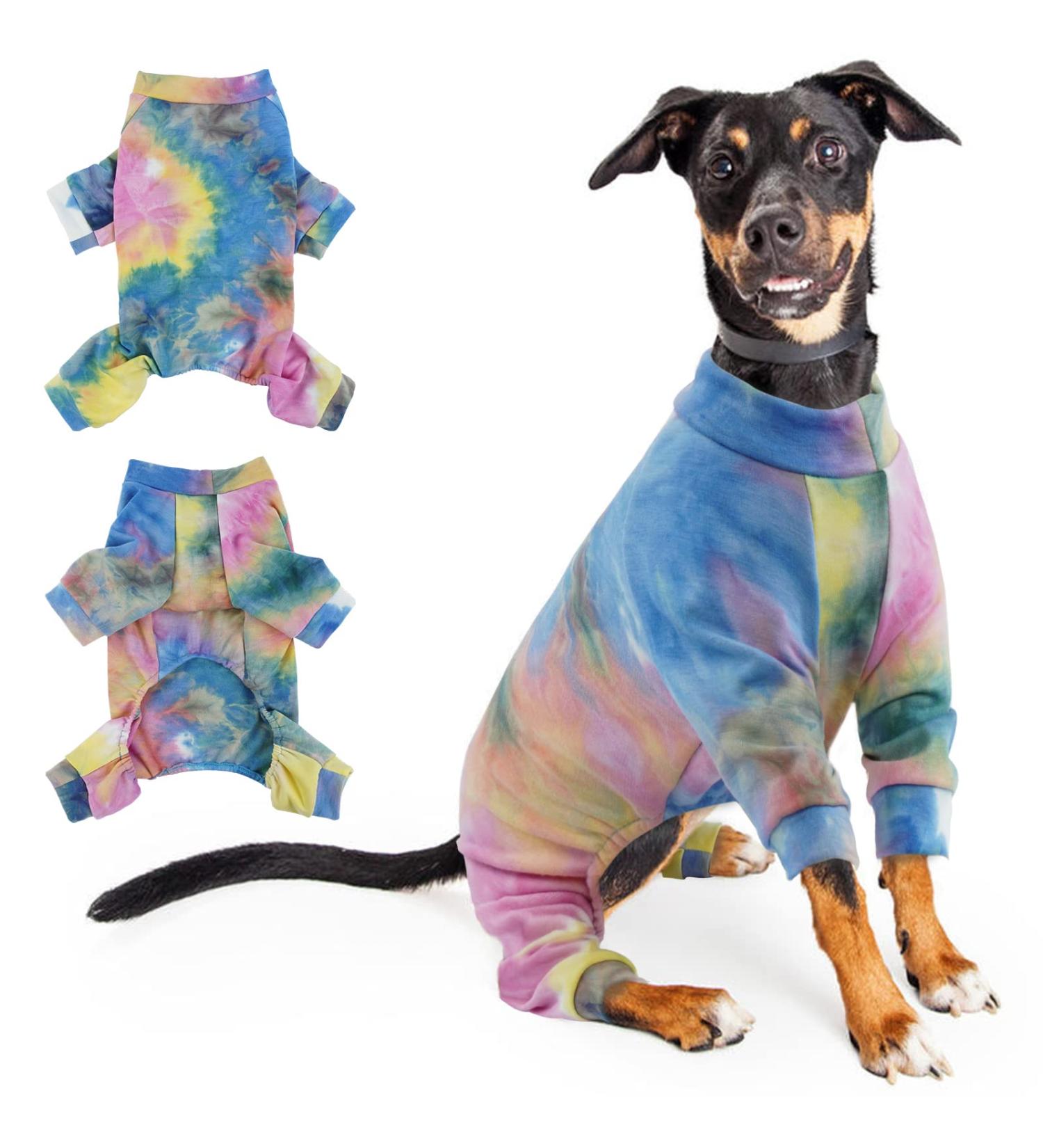 Dog Winter Vest Jacket for Small Medium & Large Dogs | Warm Windproof & Stylish 4-Legged Overall (Rainbow L) - Buy Online on GoSupps.com