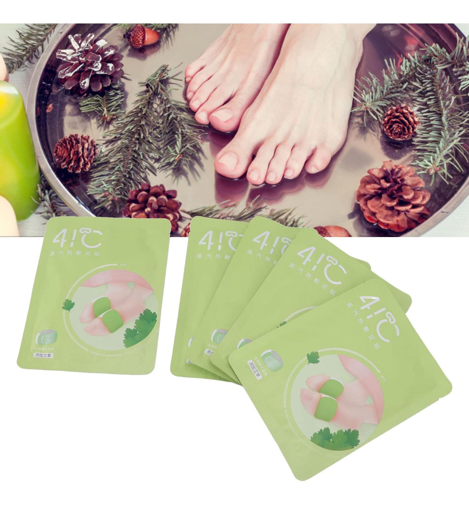 Warming Foot Cushions - 5 Non-Woven Fabric Stickers for Heat & Comfort | Unisex Daily Use Foot & Body Care (Green) - Buy Online on GoSupps.com