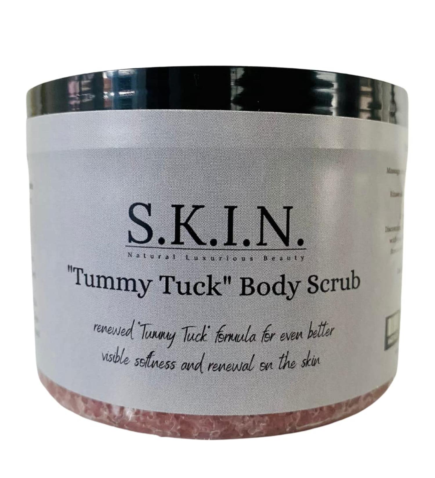 Natural Body Scrub Tummy Tuck | Handmade Rejuvenating & Firming | S.K.I.N. by Ezgi | 10oz | Smooth & Relaxing Skin Care - Buy Online on GoSupps.com