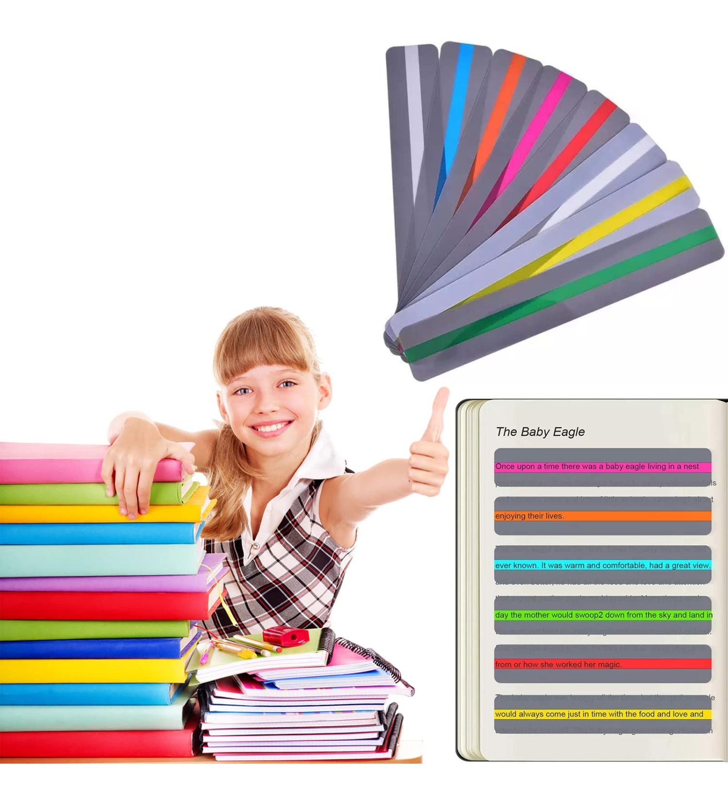Dyslexie Reading Band - Colorful Reading Edge for Dyslexia | High Gloss & Dynamic Reading Instructions - Buy Online on GoSupps.com