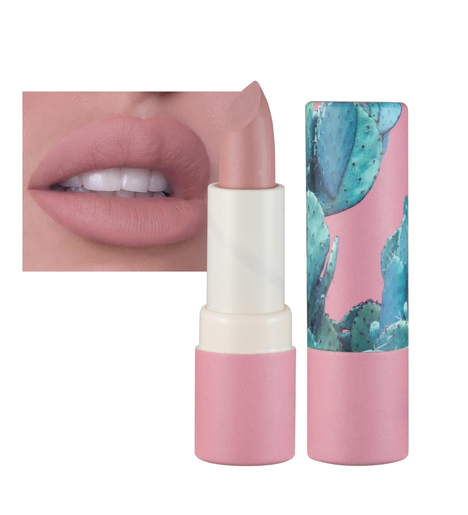 Long Lasting Velvet Lipstick - Waterproof & Non-Drying Lip Color for Women (#04 Lotus Pink) - Buy Online on GoSupps.com