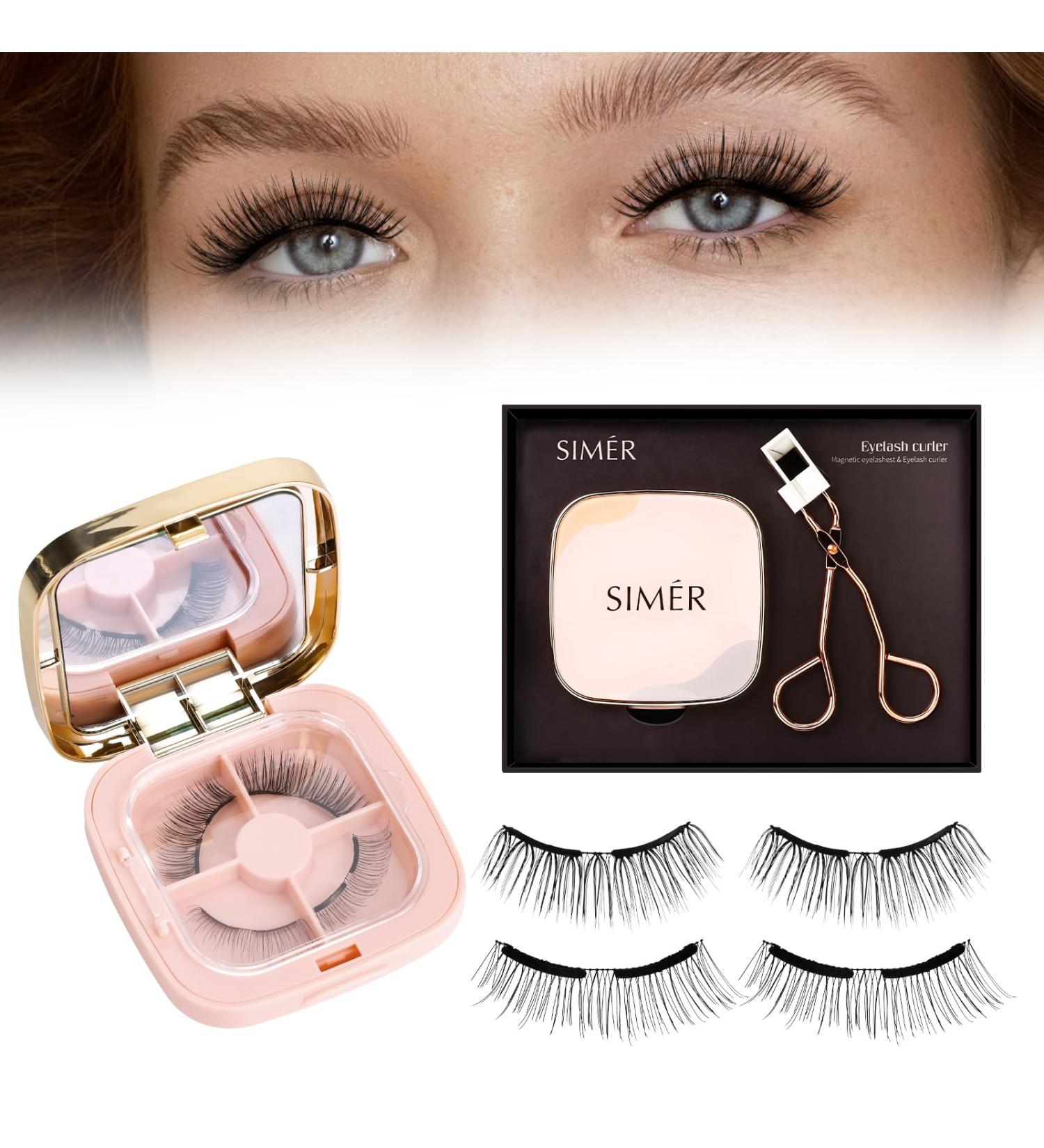 Buy 4D Magnetic Eyelashes Without Eyeliner | Reusable Dual Magnetic Lashes with Applicator - Easy to Wear & Natural Look - Buy Online on GoSupps.com