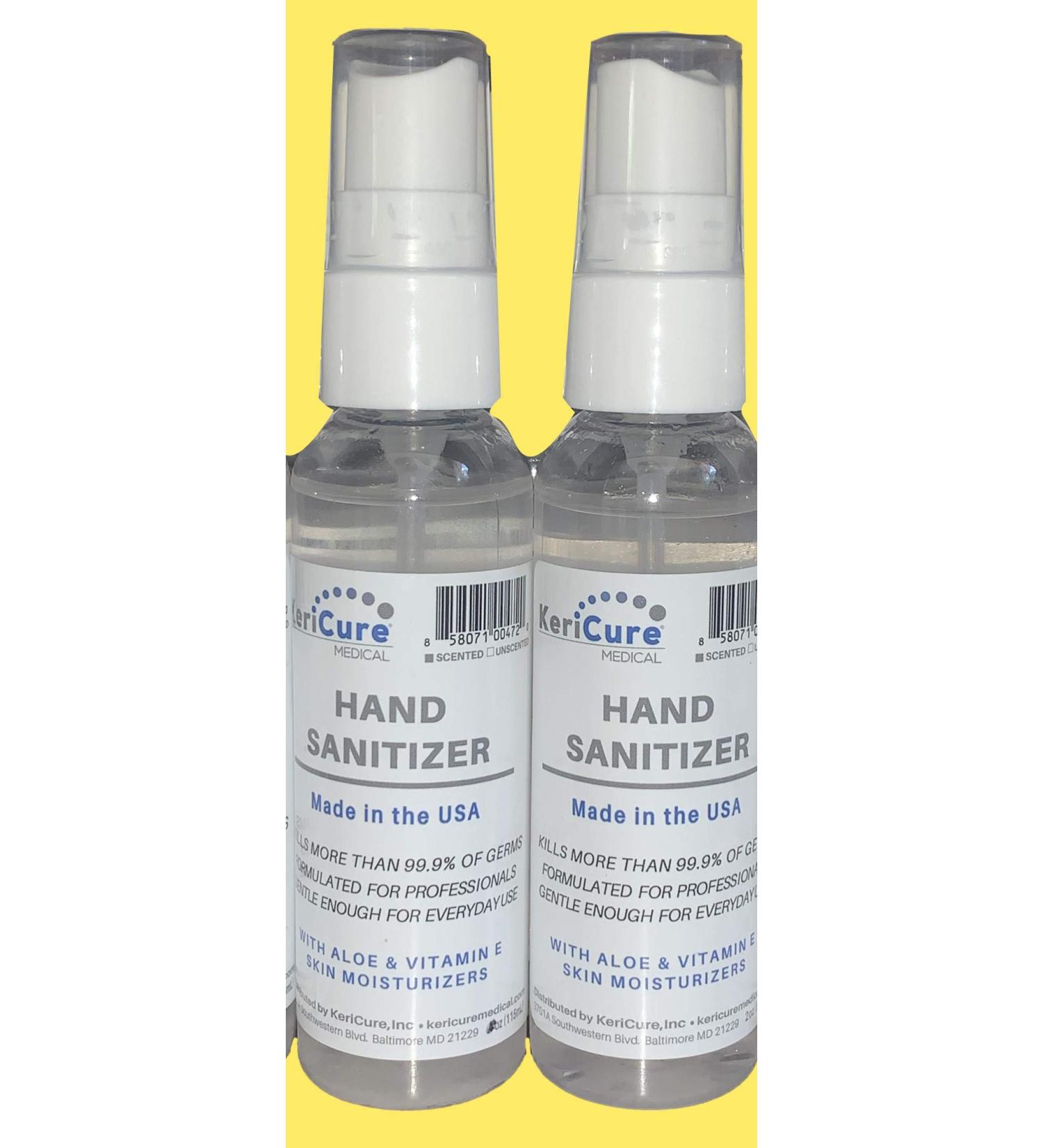 2 Pack Lemonade Scented Hand Sanitizer Sprays with Organic Aloe Vera - Made in USA | Woman Owned Business - Buy Online on GoSupps.com