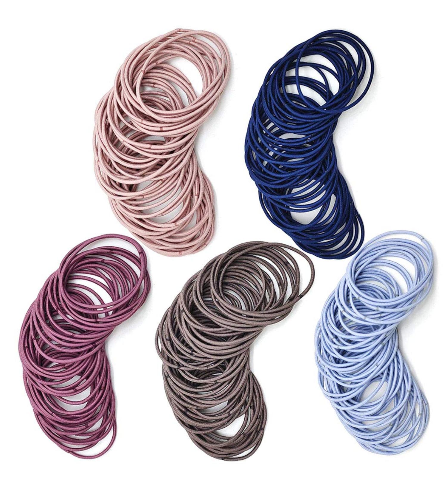100 Colorful Hair Ties - Metal-Free Elastic Ponytail Holders for Girls & Women | Hair Accessories for Thin Hair - Buy Online on GoSupps.com