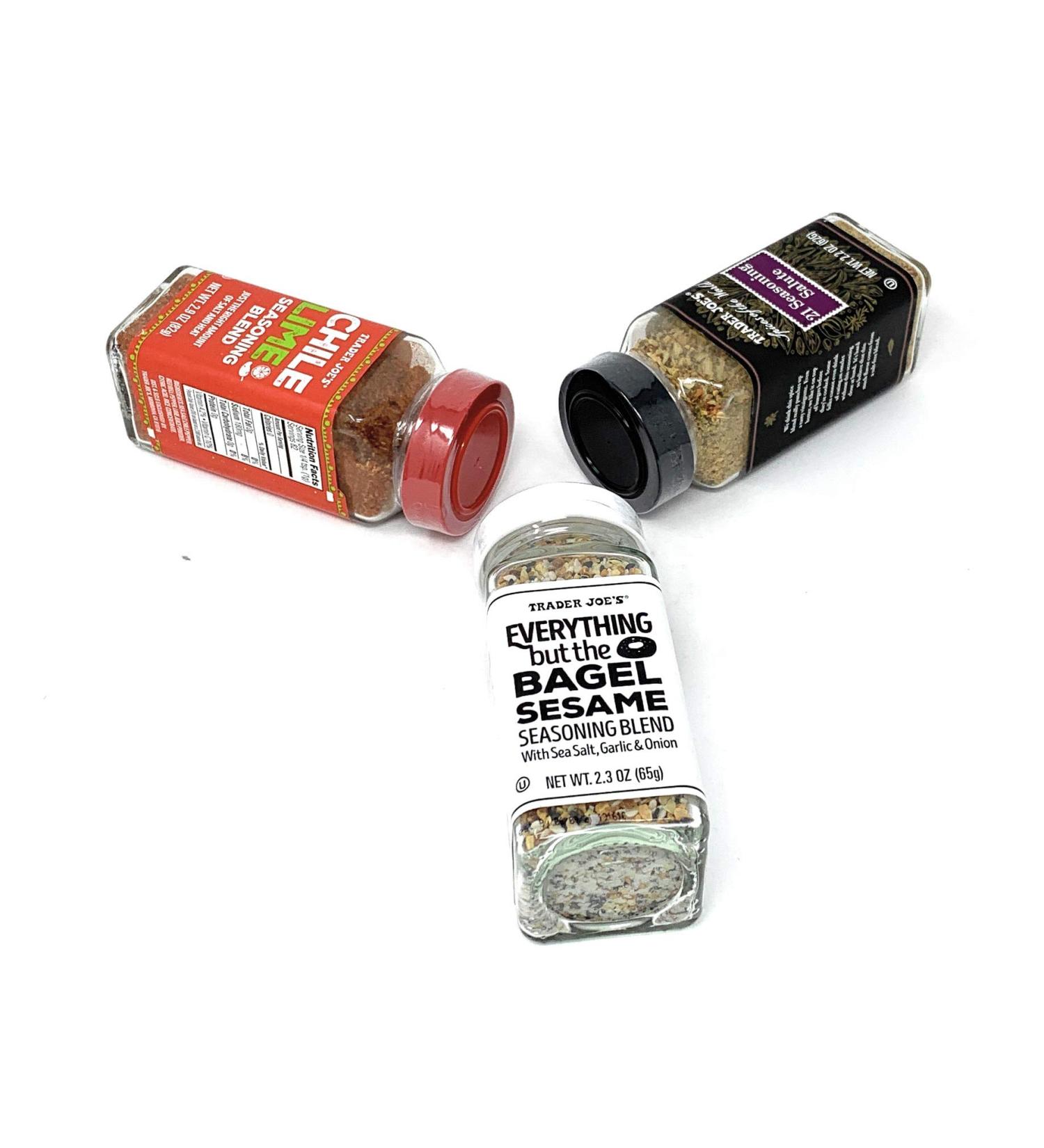 Trader Joe's Assaisonnement - Assaisonnement 21 Salute Chili Lime et tout sauf l'assaisonnement bagel - Buy Online on GoSupps.com