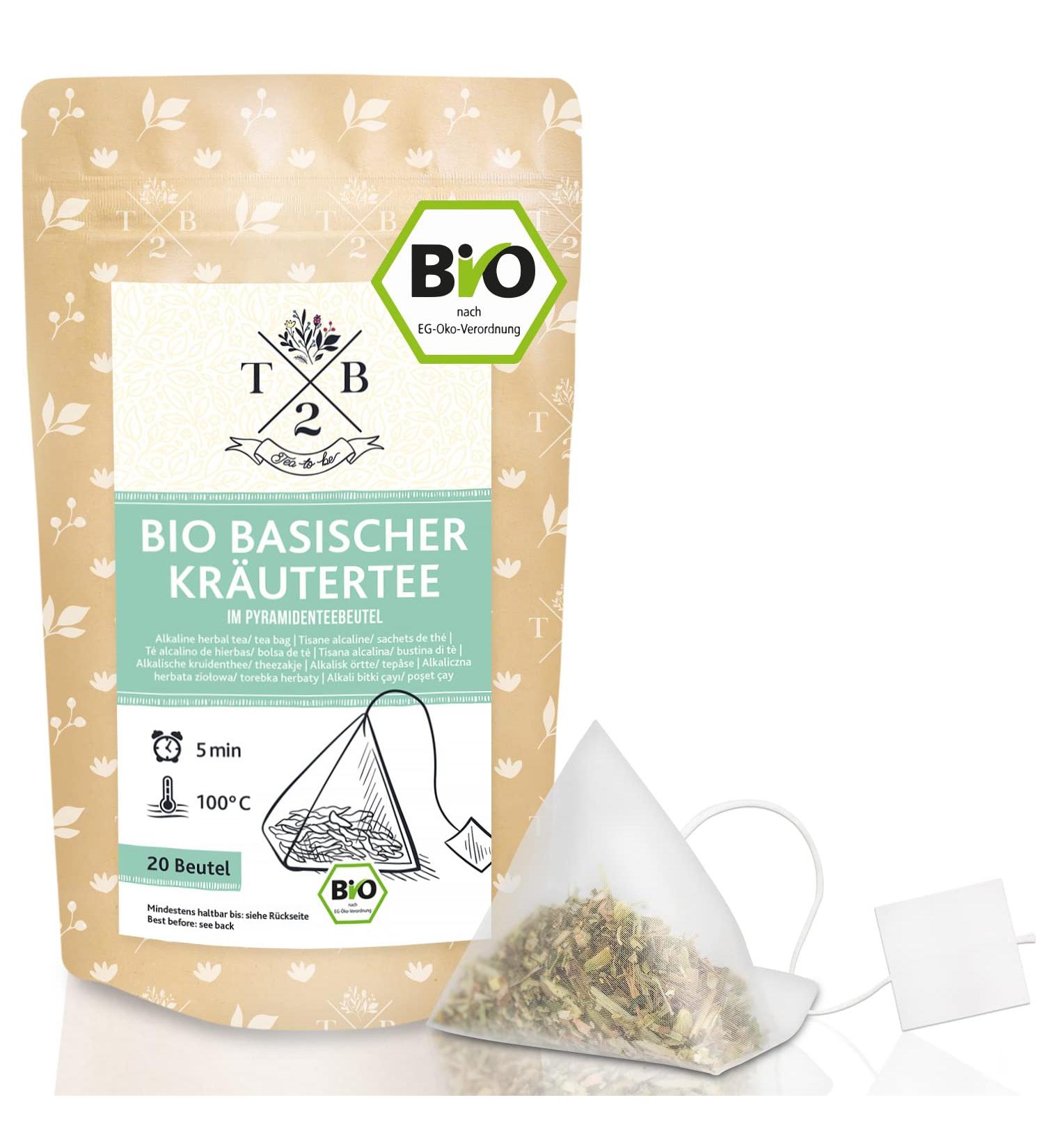  T2B Tea2Be by Sarenius Organic Grade Pyramid Tea Bags for Basic Food with Fuel Nettle (Pack of 20) - Buy Online on GoSupps.com