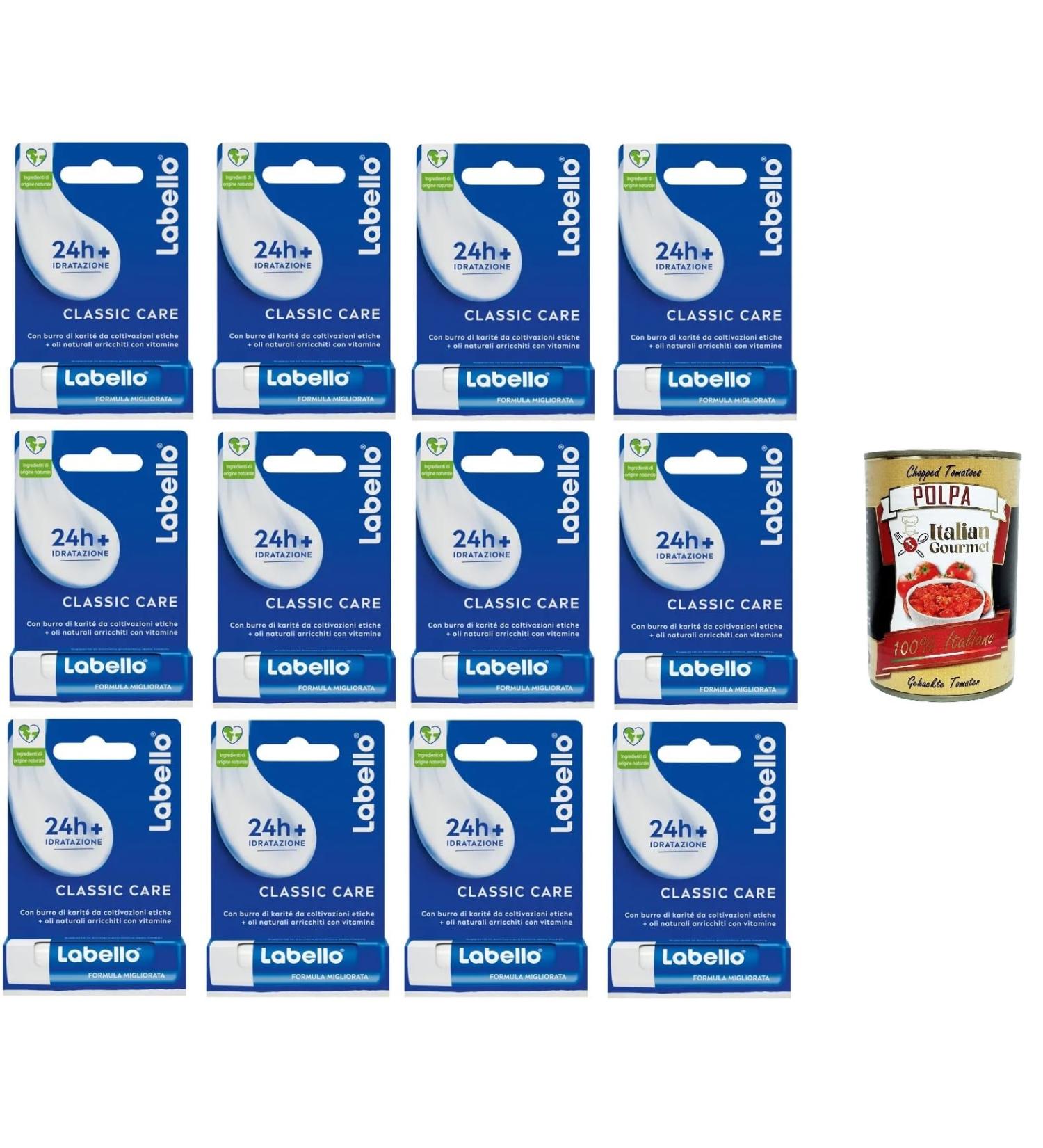  Italian Gourmet E.R. Classic Care Classic Lip Balm that Melts on Lips 12 x 5.5 g + Italian Gourmet Pulpa 400 g - Buy Online on GoSupps.com