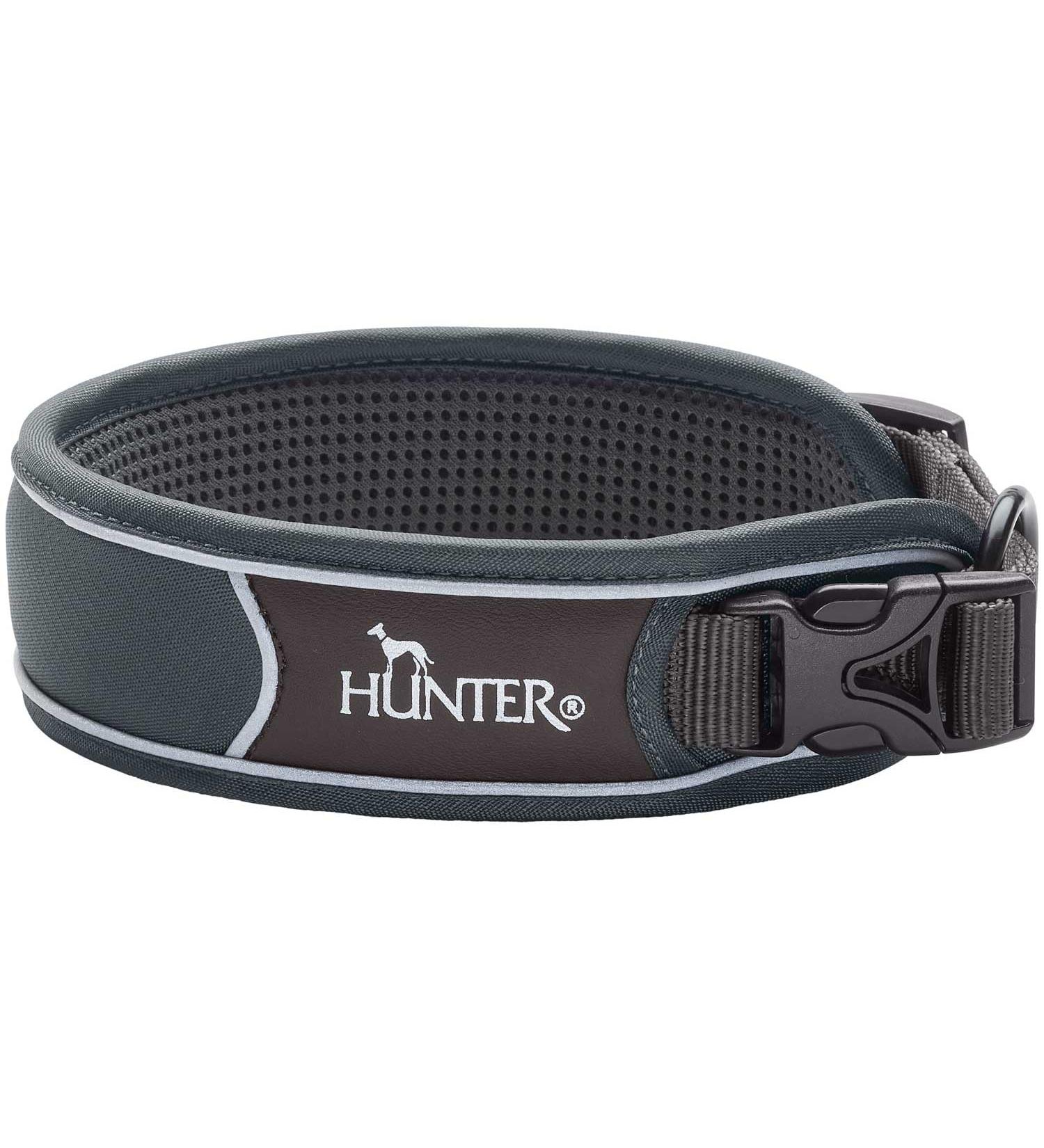 Shop HUNTER DIVO Grey XL Dog Collar - Durable Nylon for Stylish Comfort | International Shipping Available - Buy Online on GoSupps.com