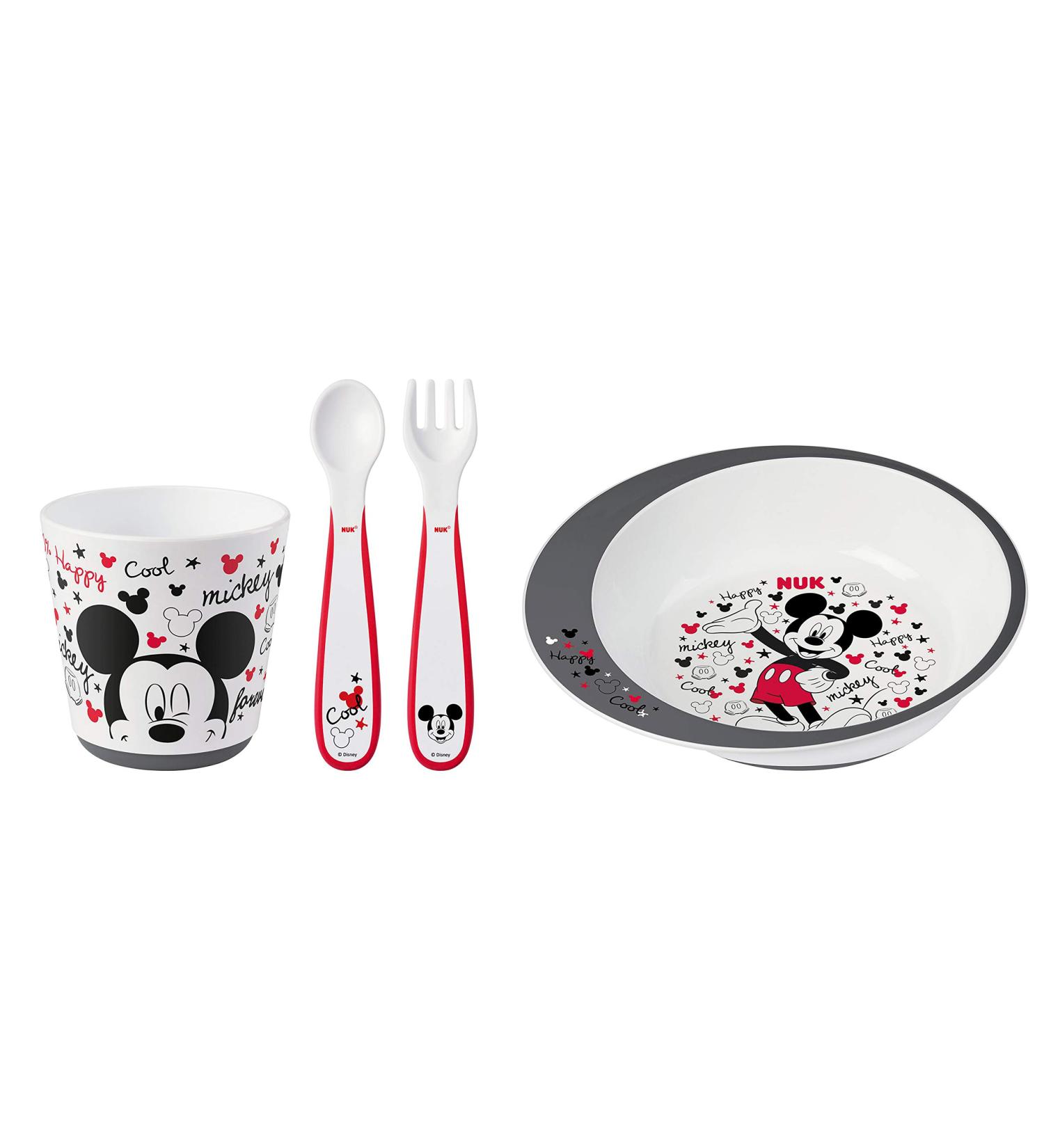NUK Mickey Mouse Infant Tableware Set - 4 Piece Set - Buy Online on GoSupps.com
