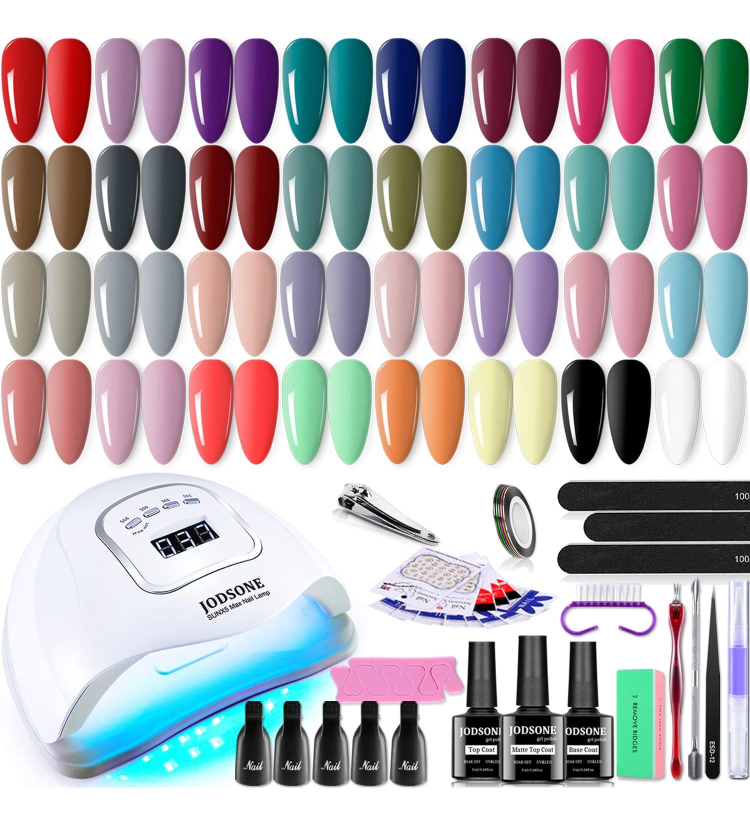 JODSONE Gel Nail Polish Kit - 32 Colors with UV Light | Manicure Tools Set for Women | Soak Off Gel Nails | Classic Series - Buy Online on GoSupps.com