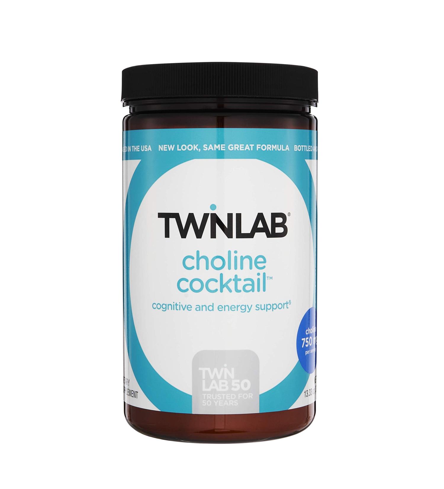 Buy Twinlab Choline Cocktail Energy Drink Mix - 13.33 oz | Boost Energy & Focus - Buy Online on GoSupps.com