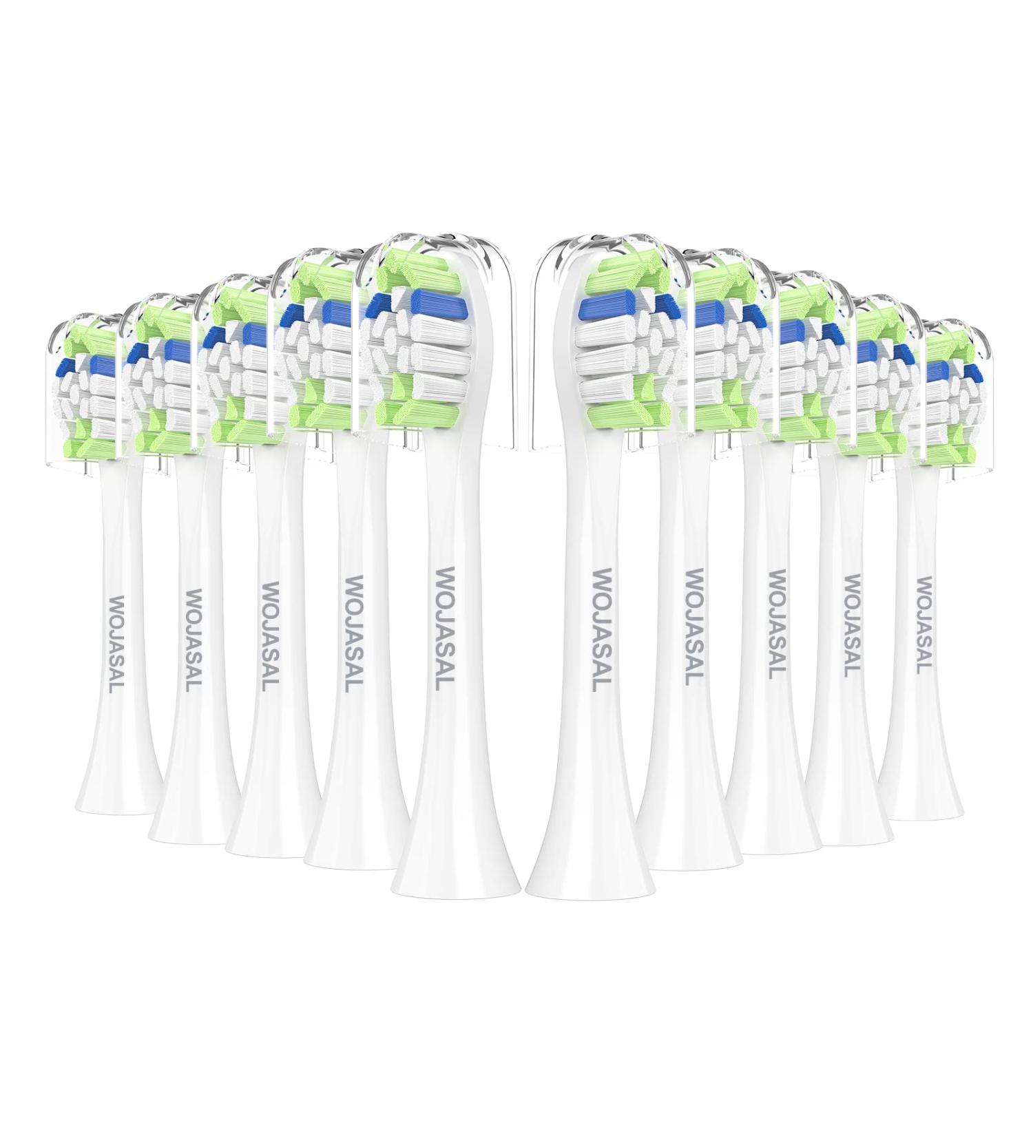 10 Pack White Replacement Brush Heads for Philips Sonicare Electric Toothbrushes - Buy Online on GoSupps.com
