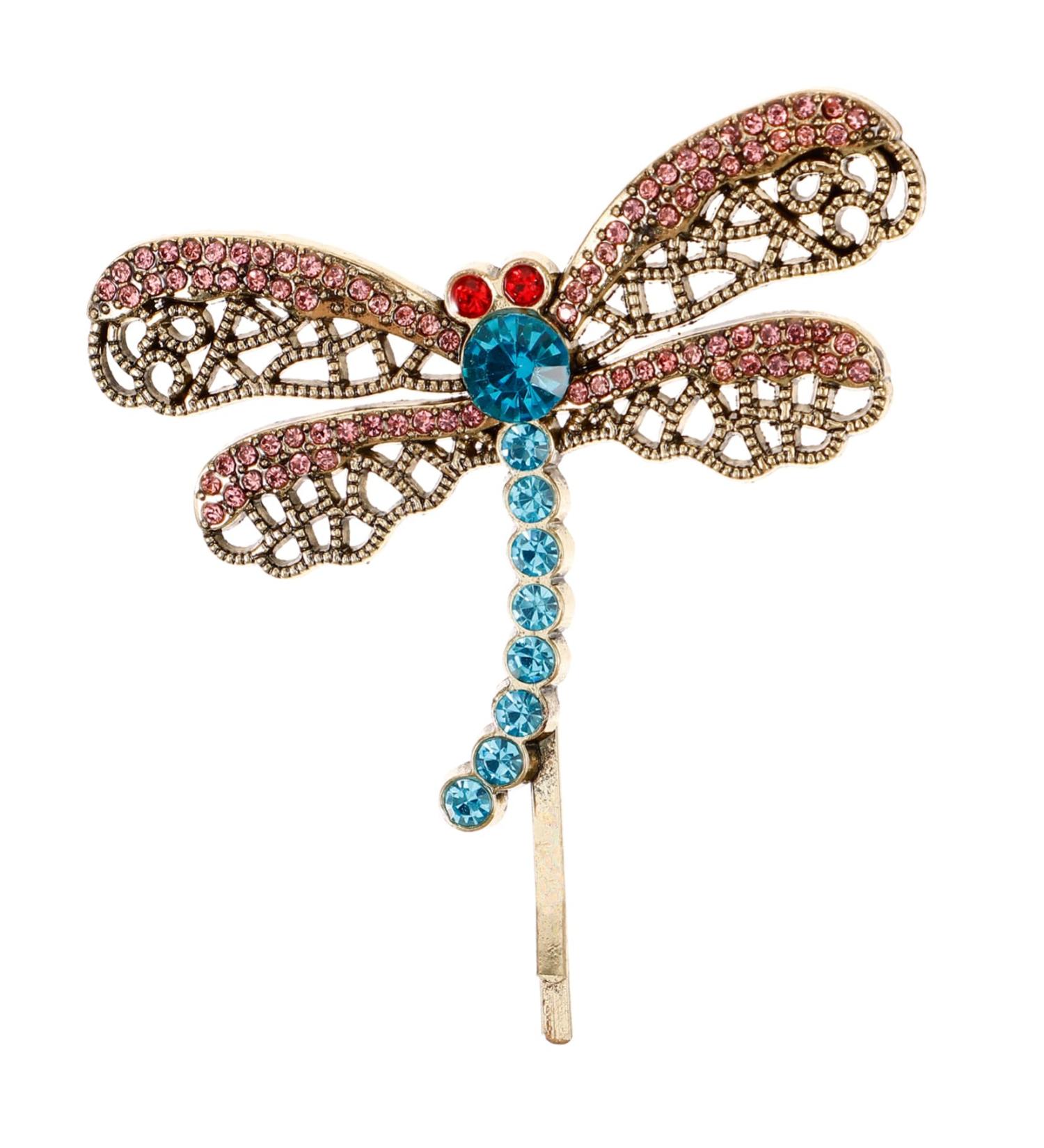 minkissy Hair Clips Butterfly Hairpin Rhinestone Brooch Hair Accessories for Women Clips Rhinestone Dragonfly Hair Clip Women Dragonfly Barrette Rhinestone Dragonfly Hairpin Metal - Buy Online on GoSupps.com