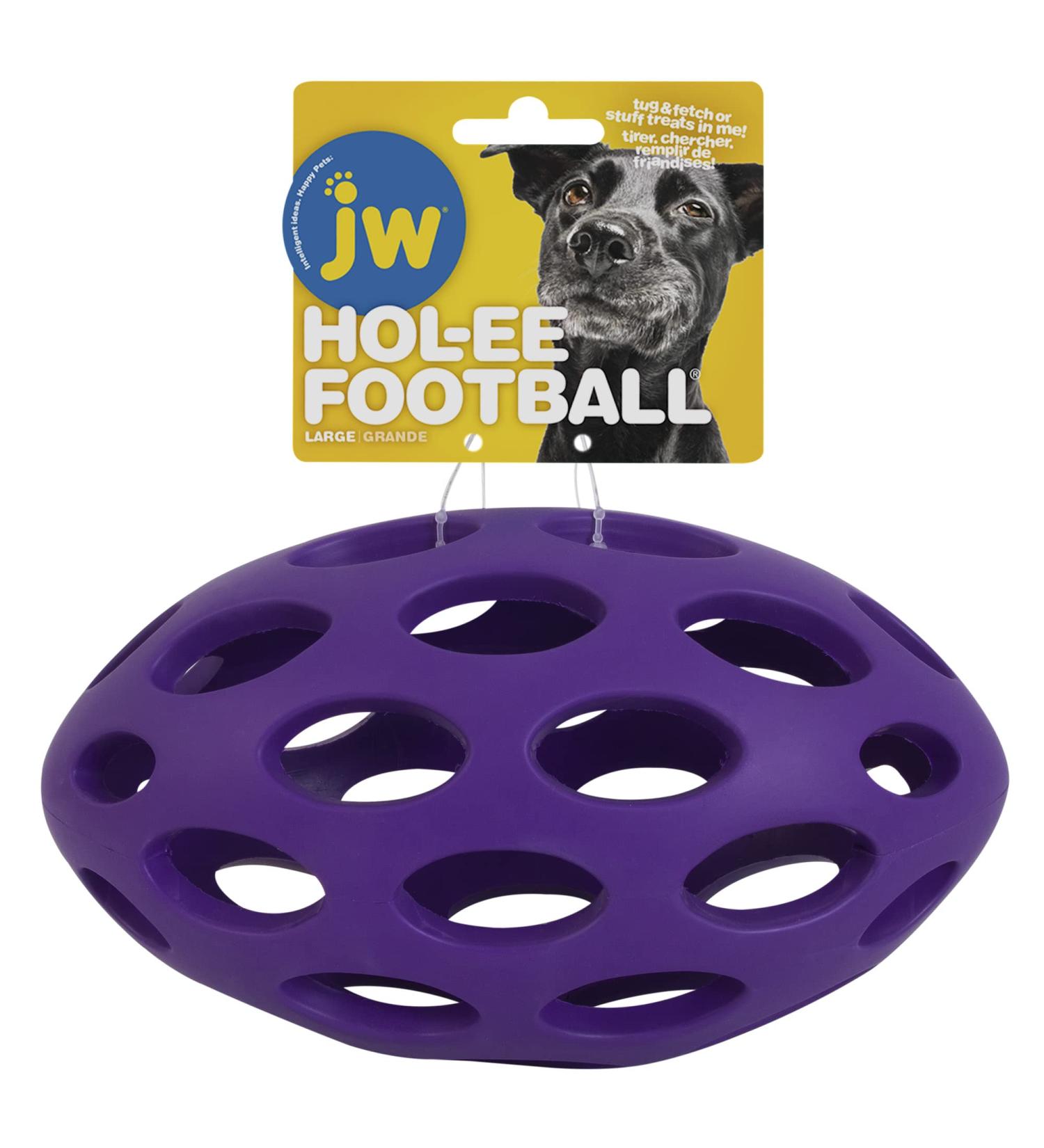 Shop JW Pets Hol-ee Football Large L - Various Colors | Durable & Fun Dog Toy for International Shipping - Buy Online on GoSupps.com